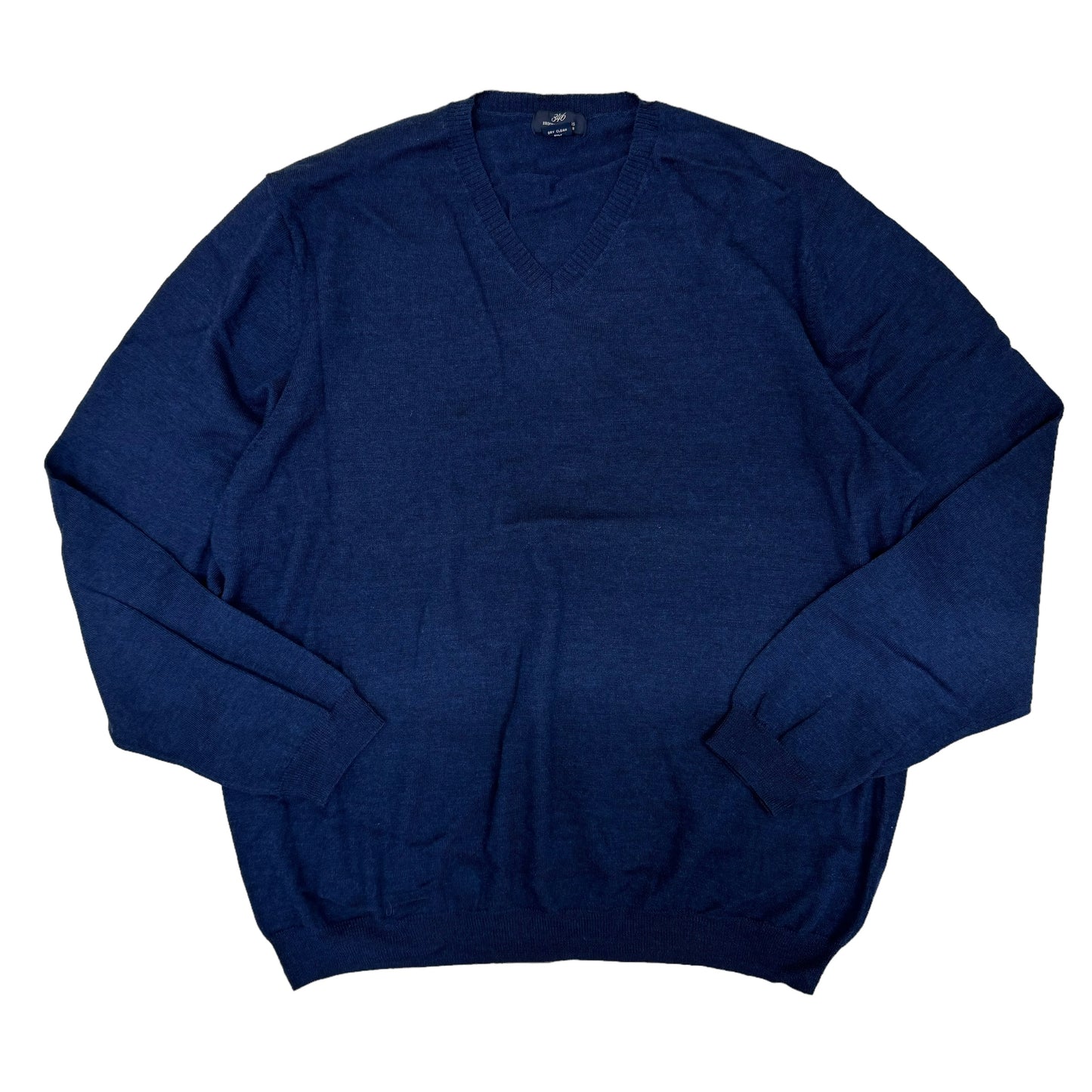GC870 346 BROOKS BROTHERS 346ブルックスブラザーズ ウールニット ニットセーター ニット Vネック ネイビー メンズ サイズXXL