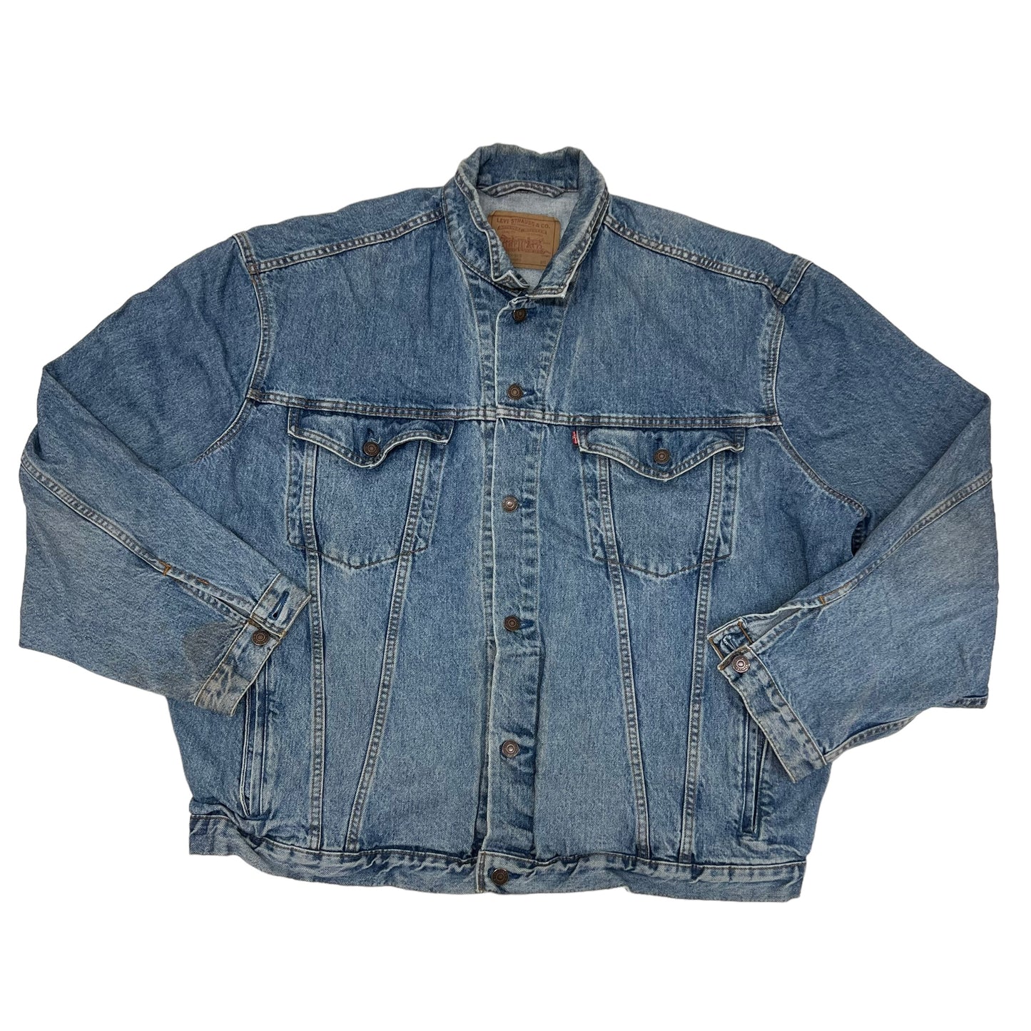 GM174 Levi's リーバイス 長袖 デニムジャケット トップス ブルー系 メンズ 実寸参考
