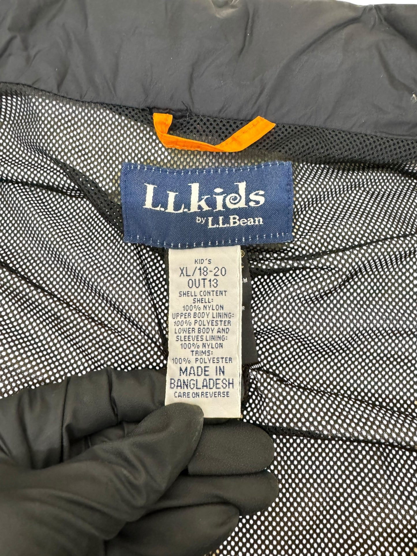 GC940 LLKids by L.L.Bean エルエルビーンキッズ キッズ ジュニア 子供服 ゴアテックス ナイロンジャケット ジャケット 羽織り オレンジ キッズサイズXL