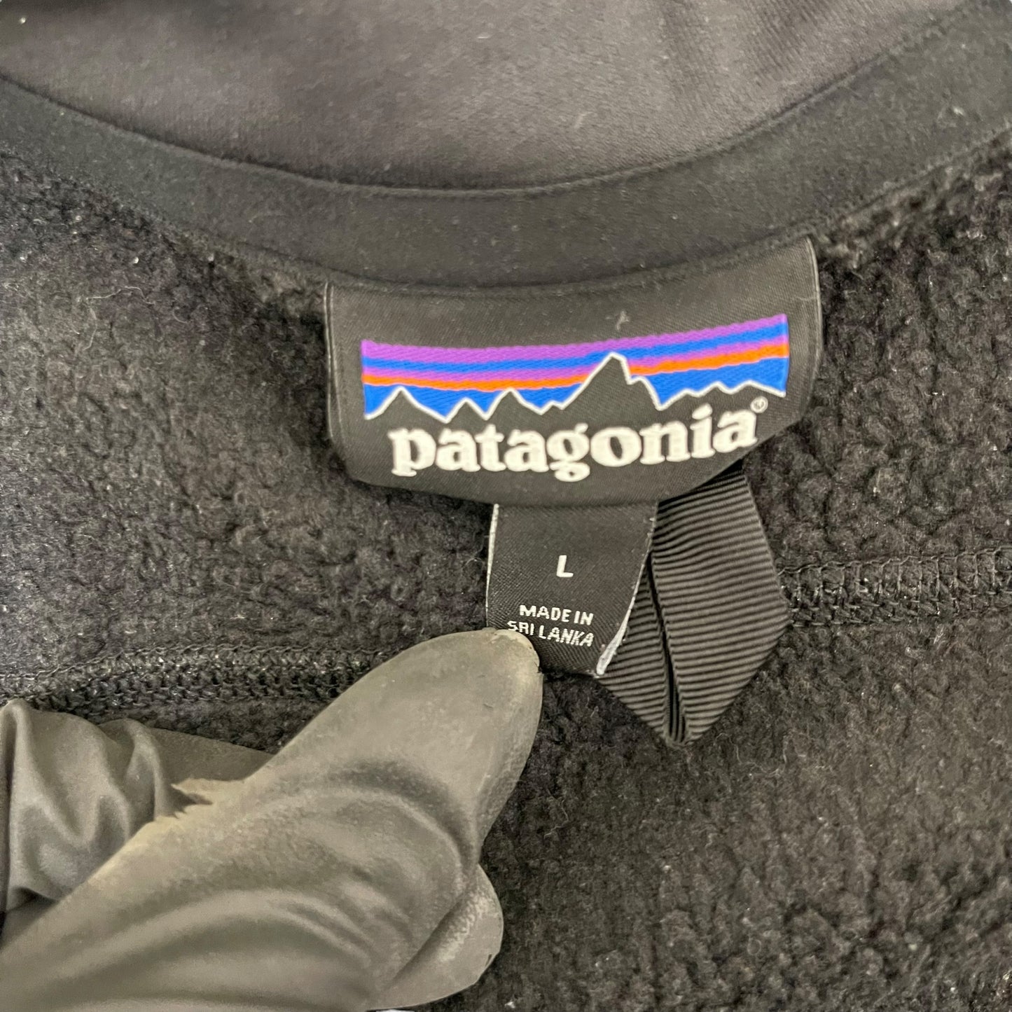 GC345 patagonia フリースベスト ベスト ジップアップ ブラック レディース サイズL