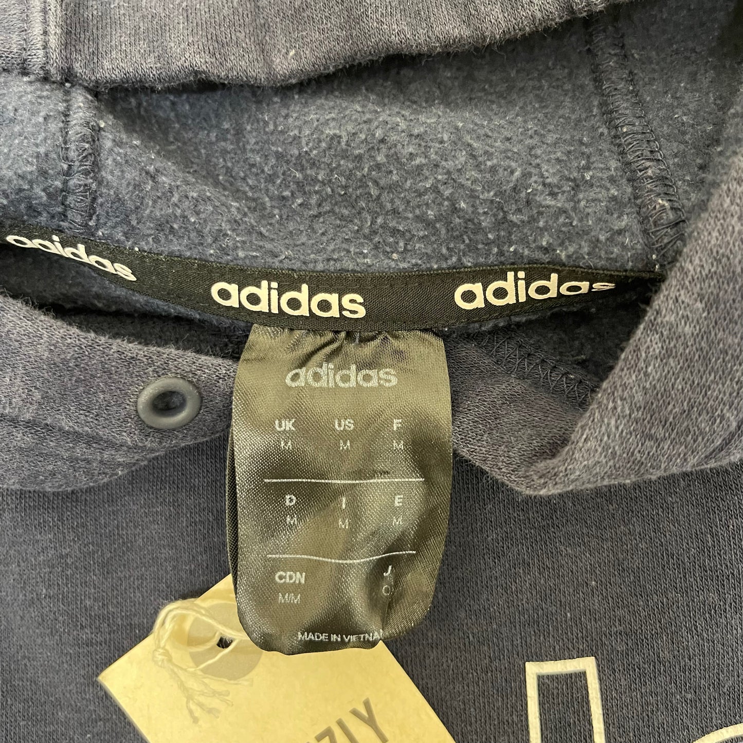 GC53 adidas プルオーバーパーカー ネイビー メンズ サイズM