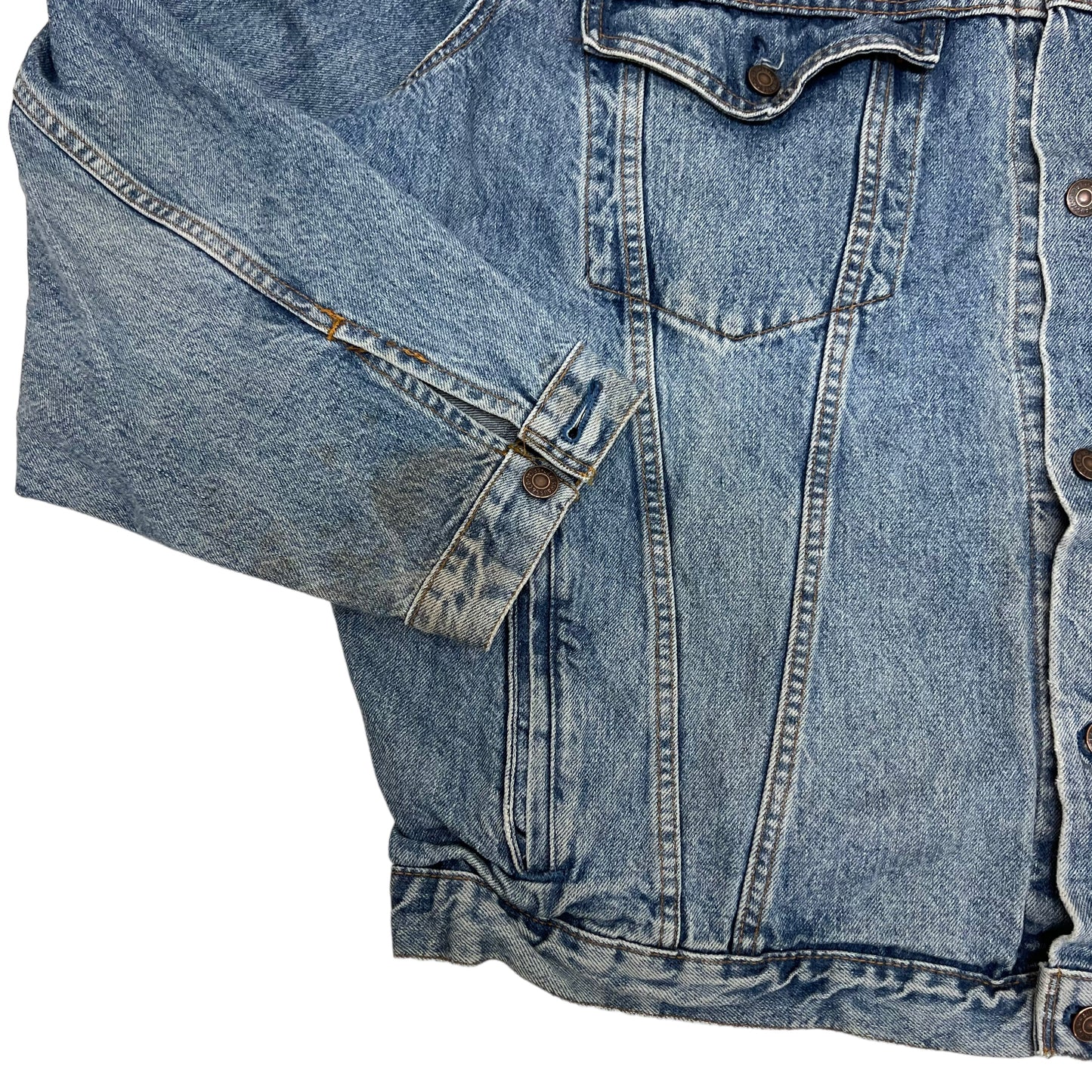 GM174 Levi's リーバイス 長袖 デニムジャケット トップス ブルー系 メンズ 実寸参考