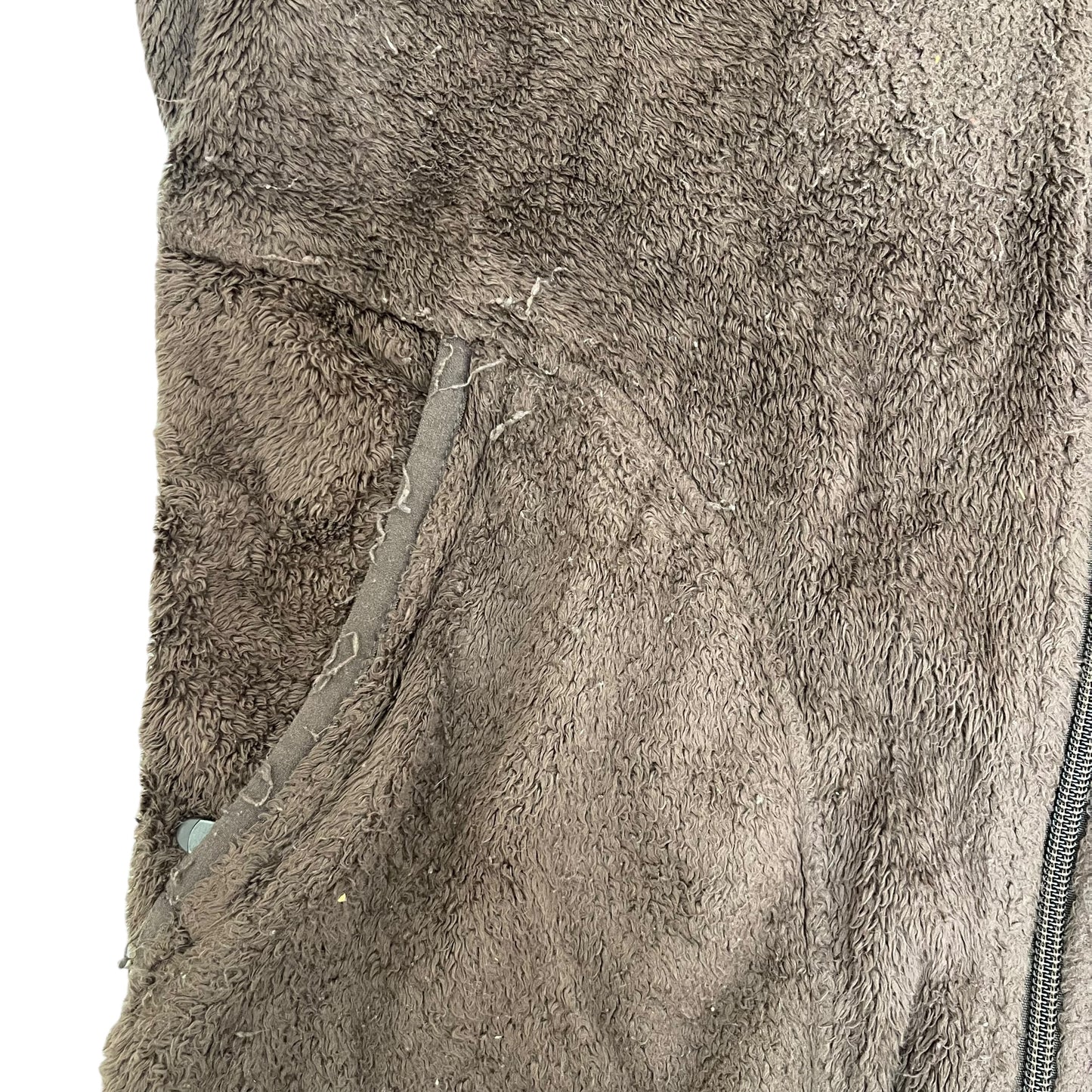 GC243 THE NORTH FACE フリーストップス ジップアップ トップス ブラウン レディース サイズL