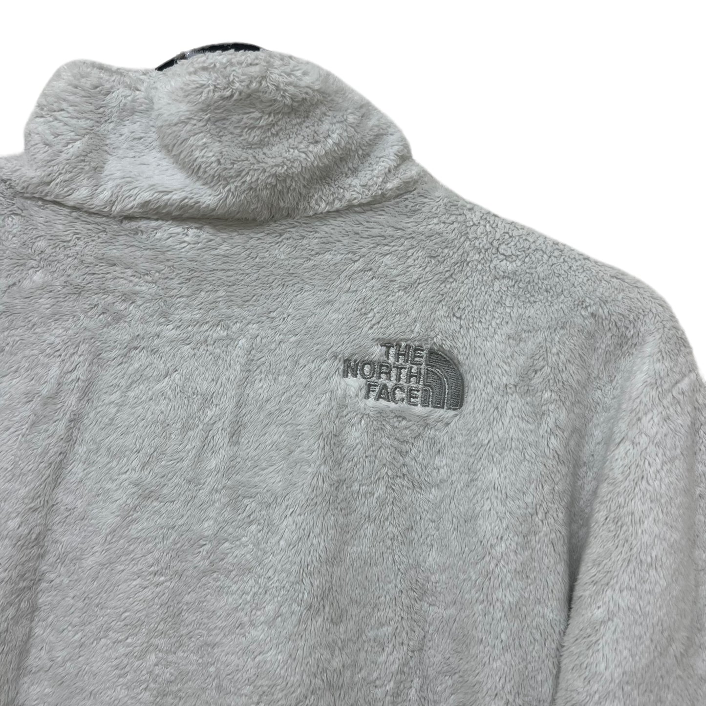 GM394 THE NORTH FACE ザノースフェイス 長袖 フリース ジップアップ ジャケット 上着 羽織り トップス ホワイト系 レディース L