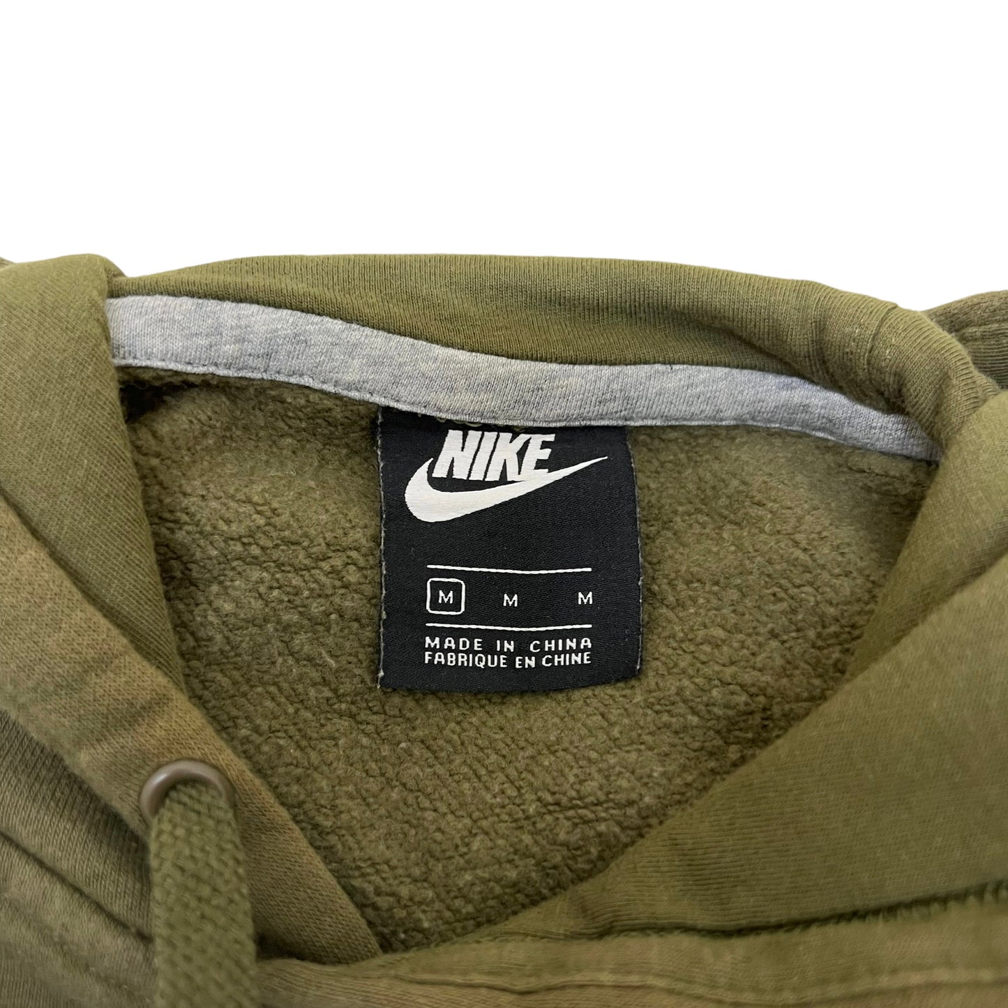 GM142 NIKE ナイキ 長袖 スウェット パーカー トップス プルオーバー フーディー カーキ系 メンズ M