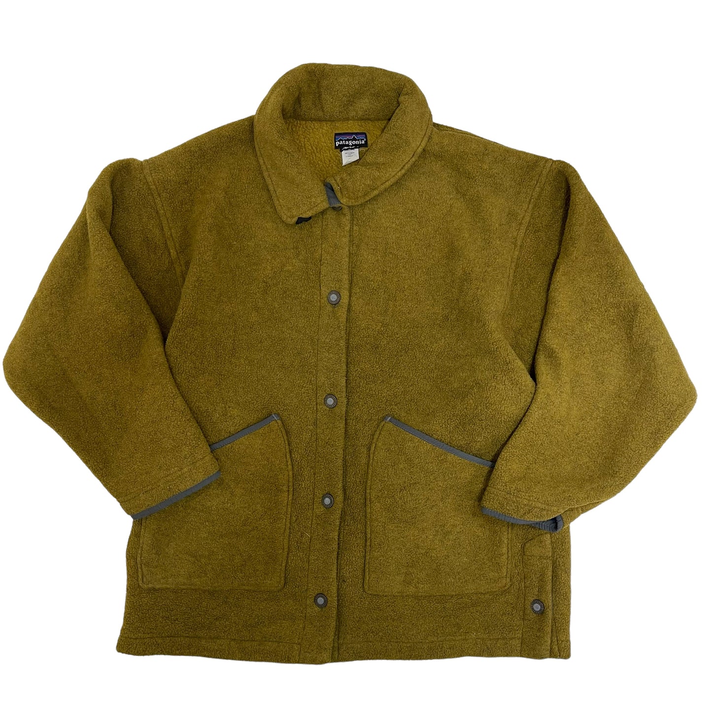 GC211 USA製 patagonia フリーストップス トップス 羽織 カーキ系 メンズ サイズS
