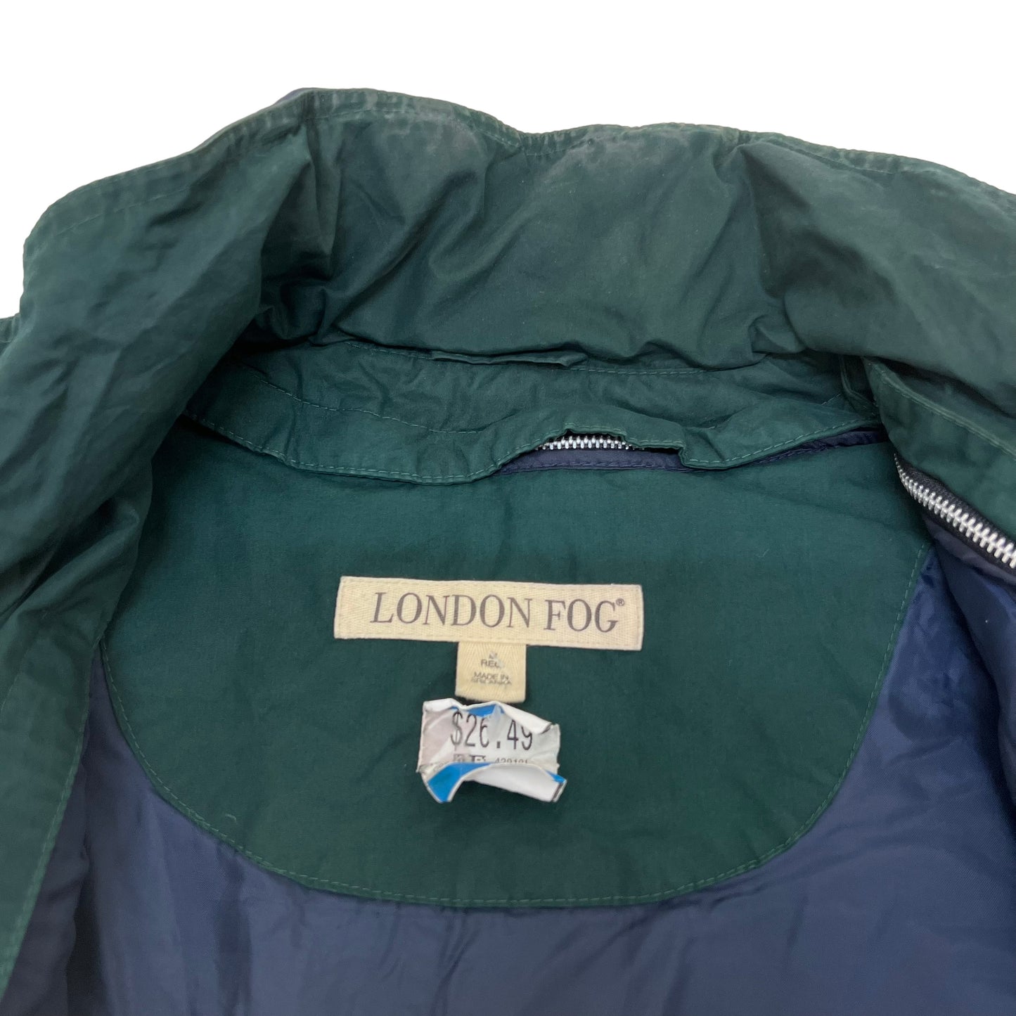 GM202 LONDONFOG ロンドンフォグ 長袖 ジップアップ ジャケット 上着 羽織り トップス ネイビー メンズ M