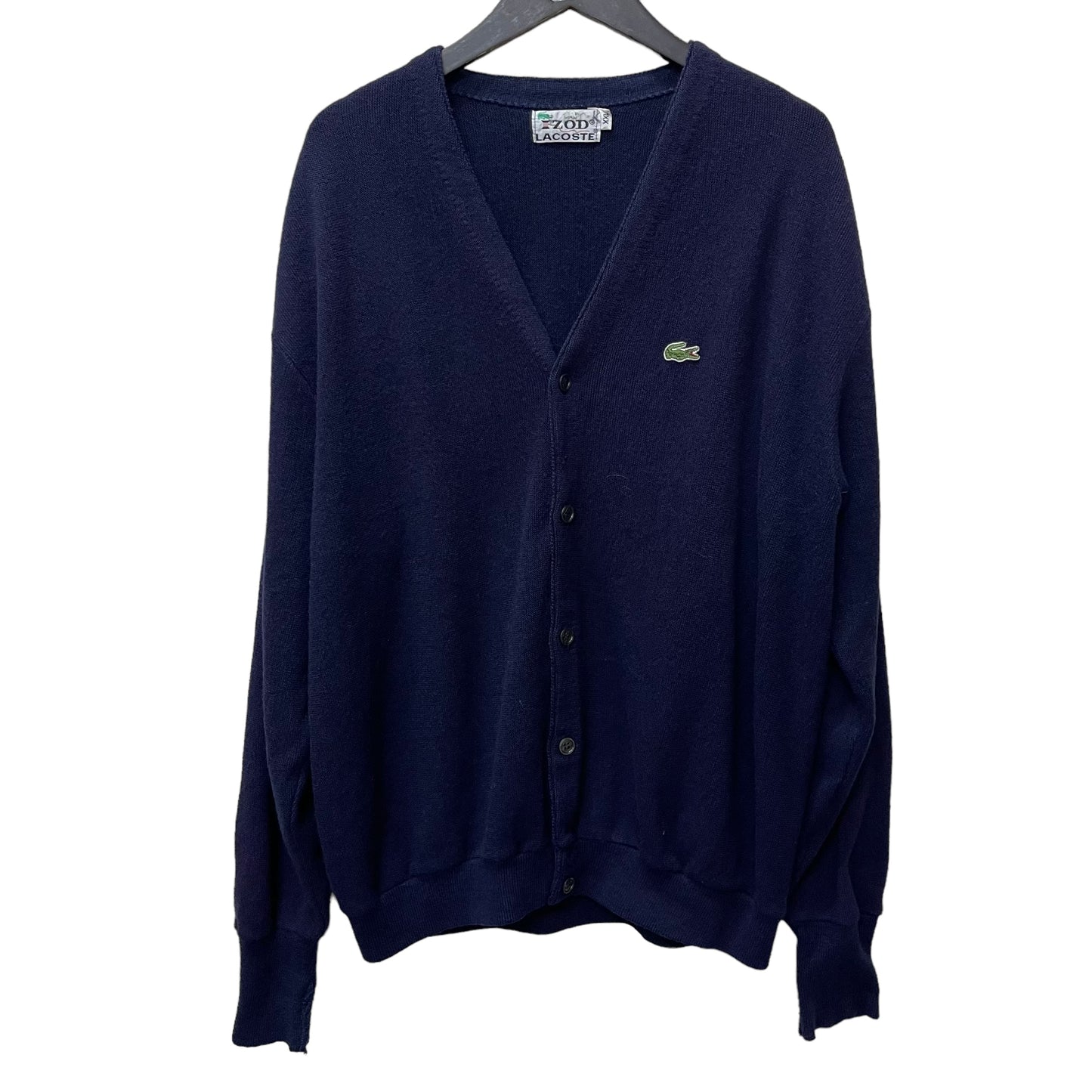GC415 LACOSTE IZOD カーディガン 羽織り ネイビー メンズ サイズXXL