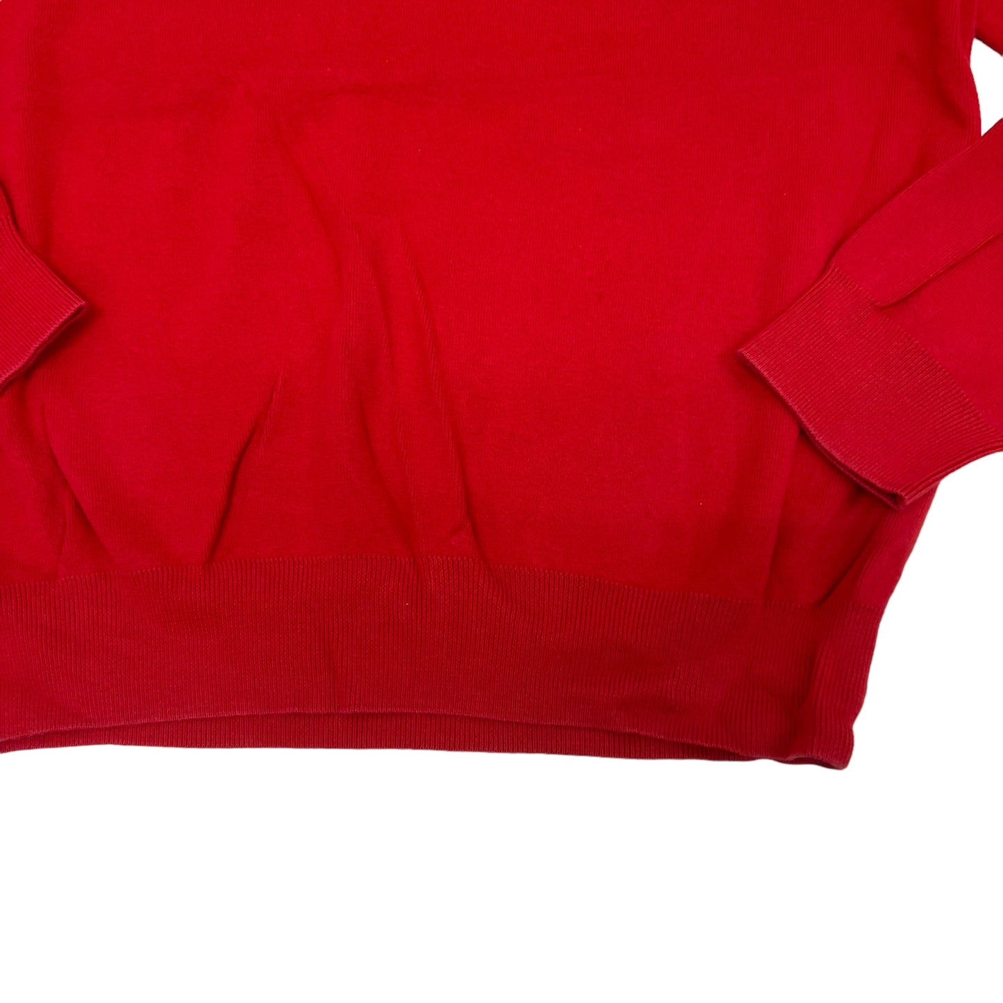 GM240 POLO RALPH LAUREN ポロラルフローレン 長袖 ニット トップス Vネック レッド メンズ L