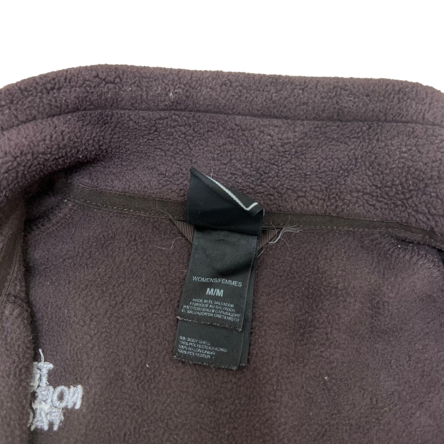 GM383 THE NORTH FACE ザノースフェイス 長袖 ジップアップ フリース ジャケット 上着 羽織り トップス ブラウン レディース M