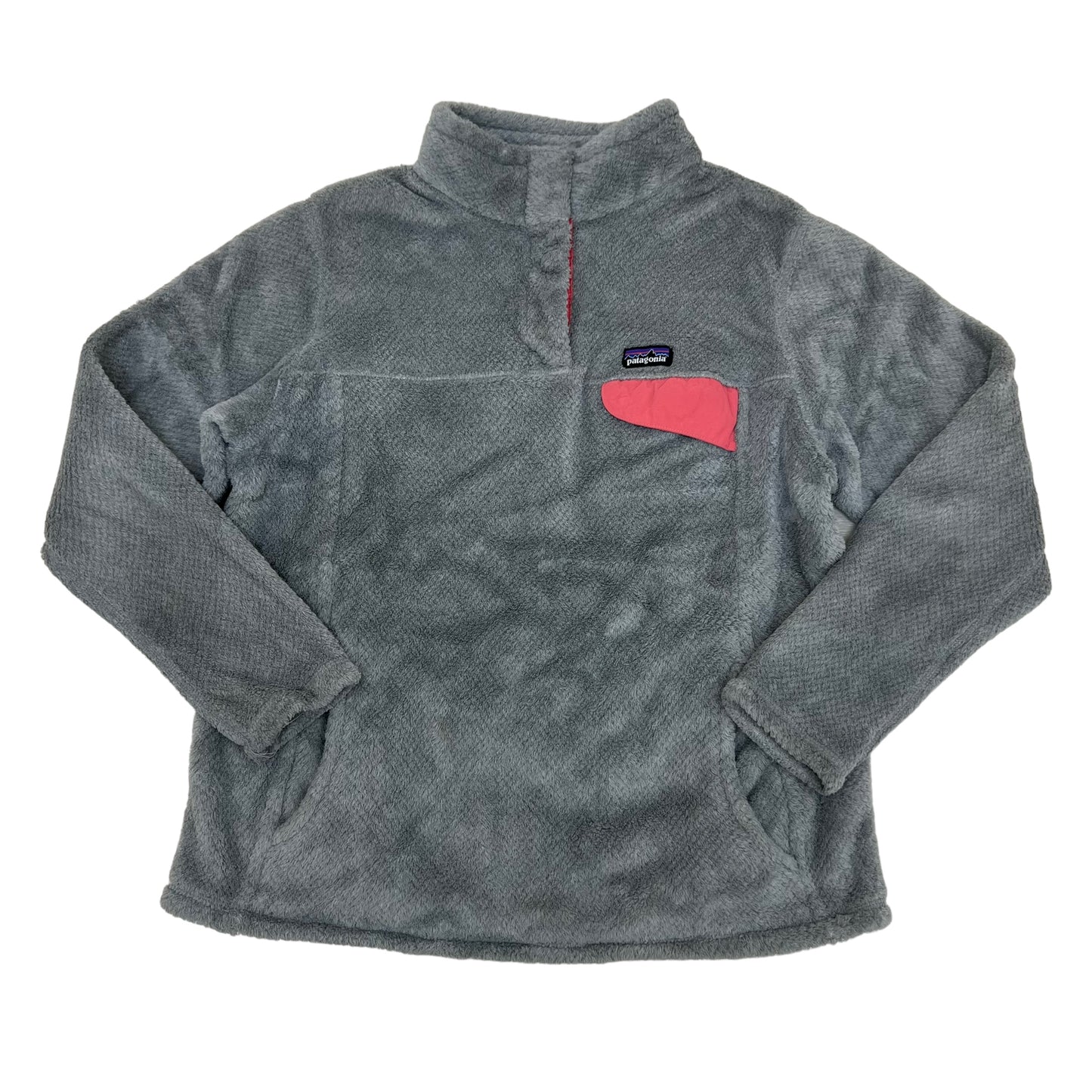 GM315 patagonia パタゴニア 長袖 フリース トップス プルオーバー グレー キッズ 子供服 XXL