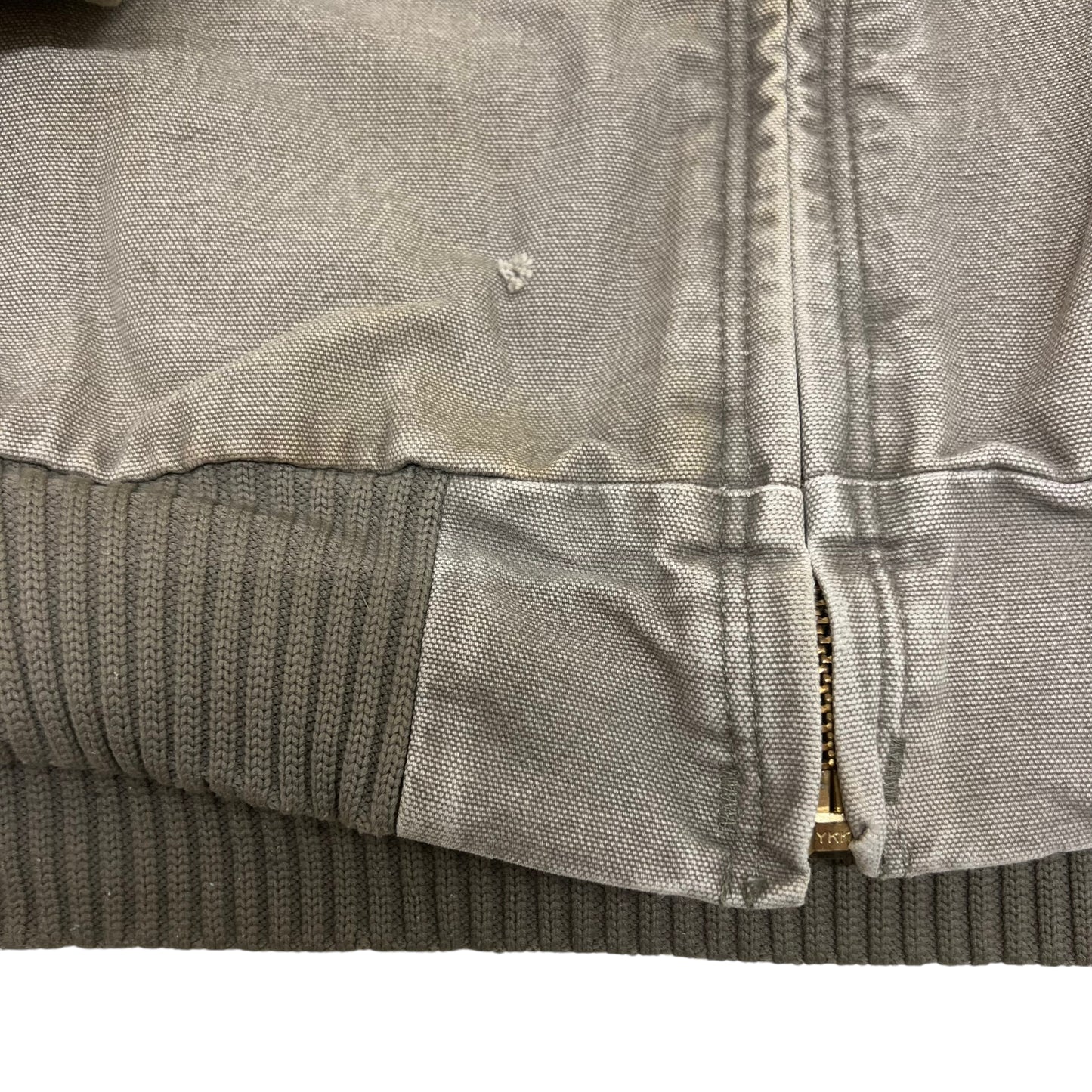 GM125 Carhartt カーハート 長袖 ジップアップ ダックジャケット 上着 羽織り トップス グレージュ系 メンズ 実寸参考