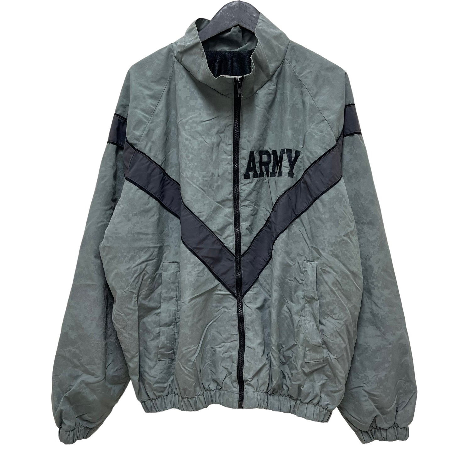 GC401 US.ARMY アメリカ軍 米軍 ナイロンジャケット ジャケット ジップアップジャケット グレー メンズ サイズS