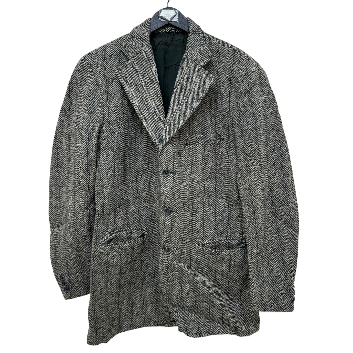 GC952 HARRIS TWEED ハリスツイード テーラードジャケット ジャケット ウールジャケット ウール100% 長袖 羽織り グレー メンズ