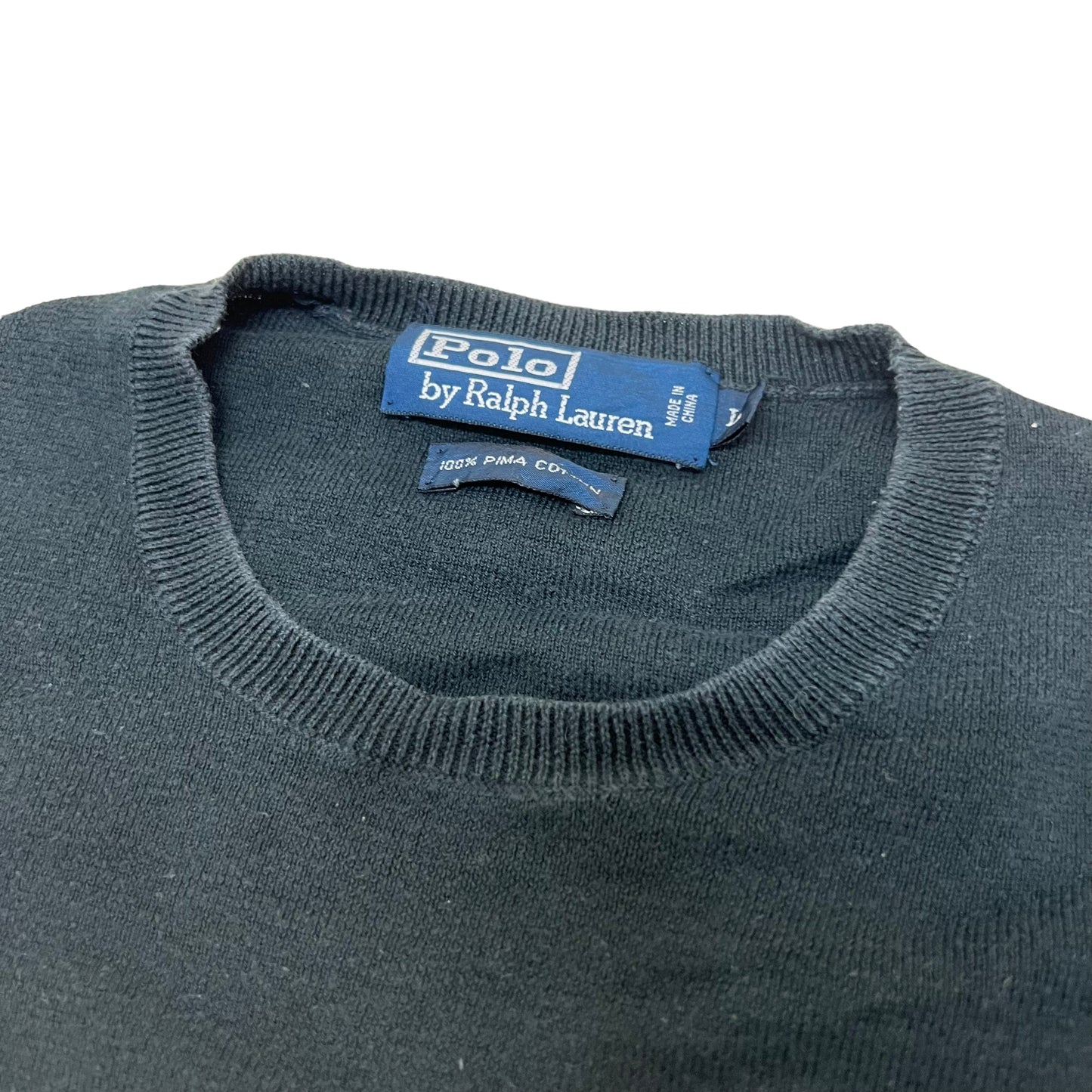 GM273 POLO RALPH LAUREN ポロラルフローレン 長袖 ニット トップス ブラック系 メンズ L