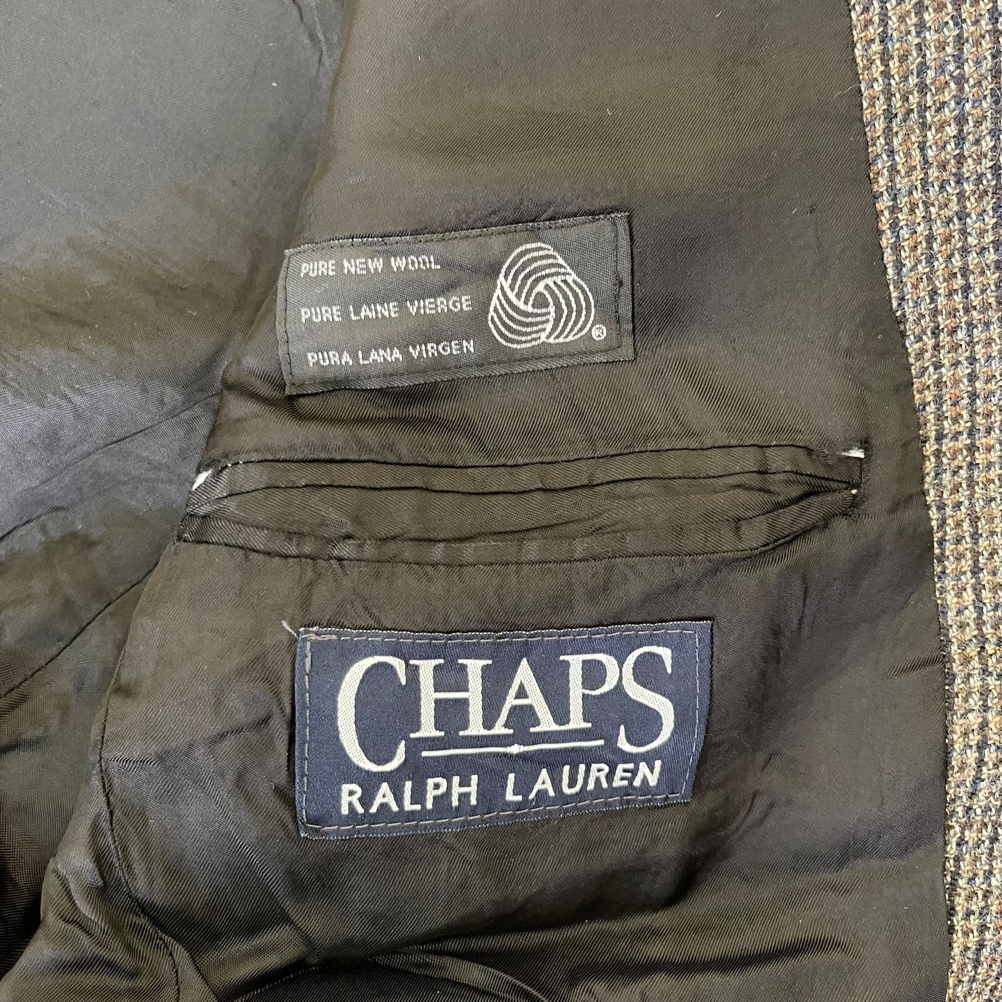 GC450 CHAPS RALPH LAUREN テーラードジャケット ジャケット チャコールグレー メンズ サイズ38