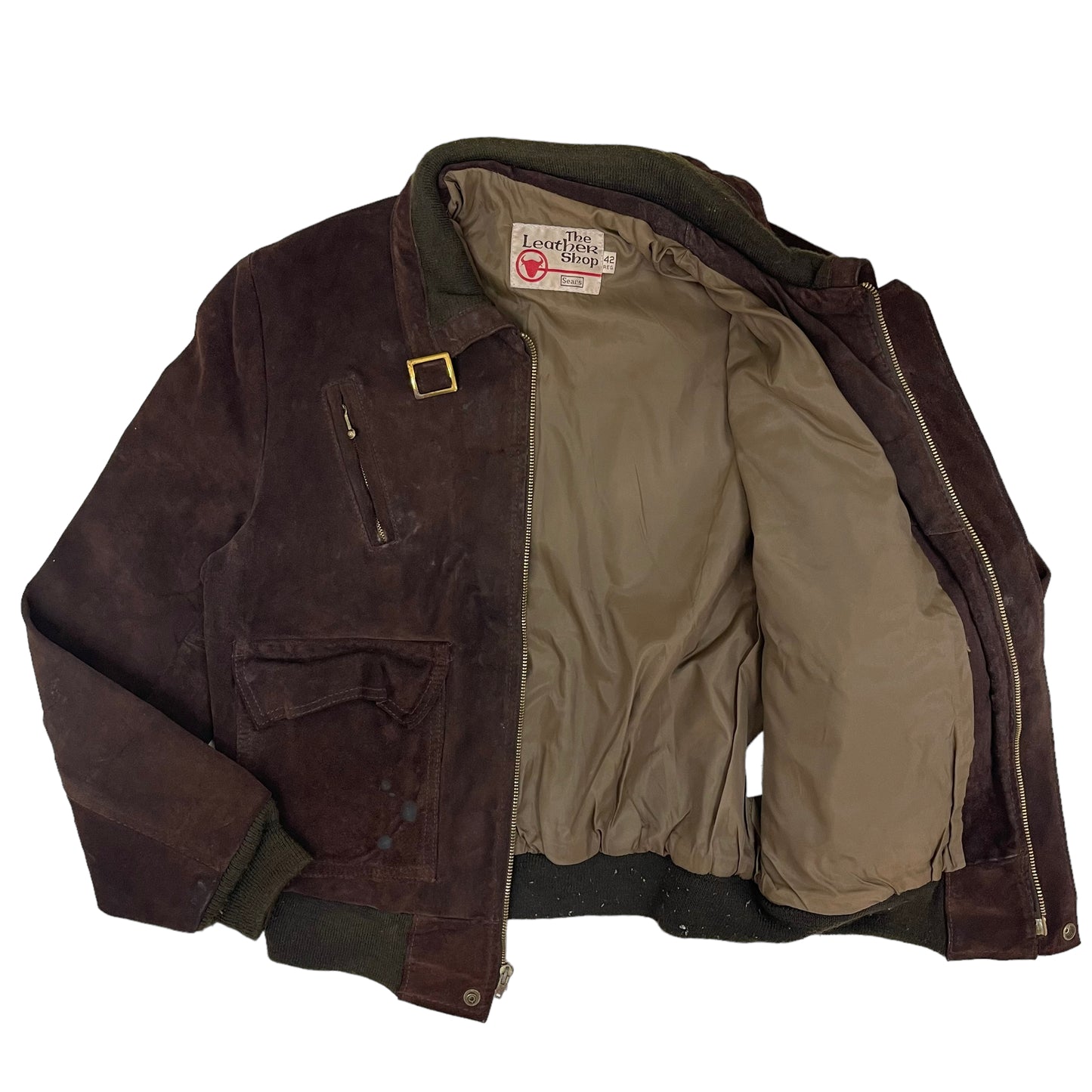 GC150 The Leather Shop レザージャケット ジャケット ブラウン メンズ サイズ42
