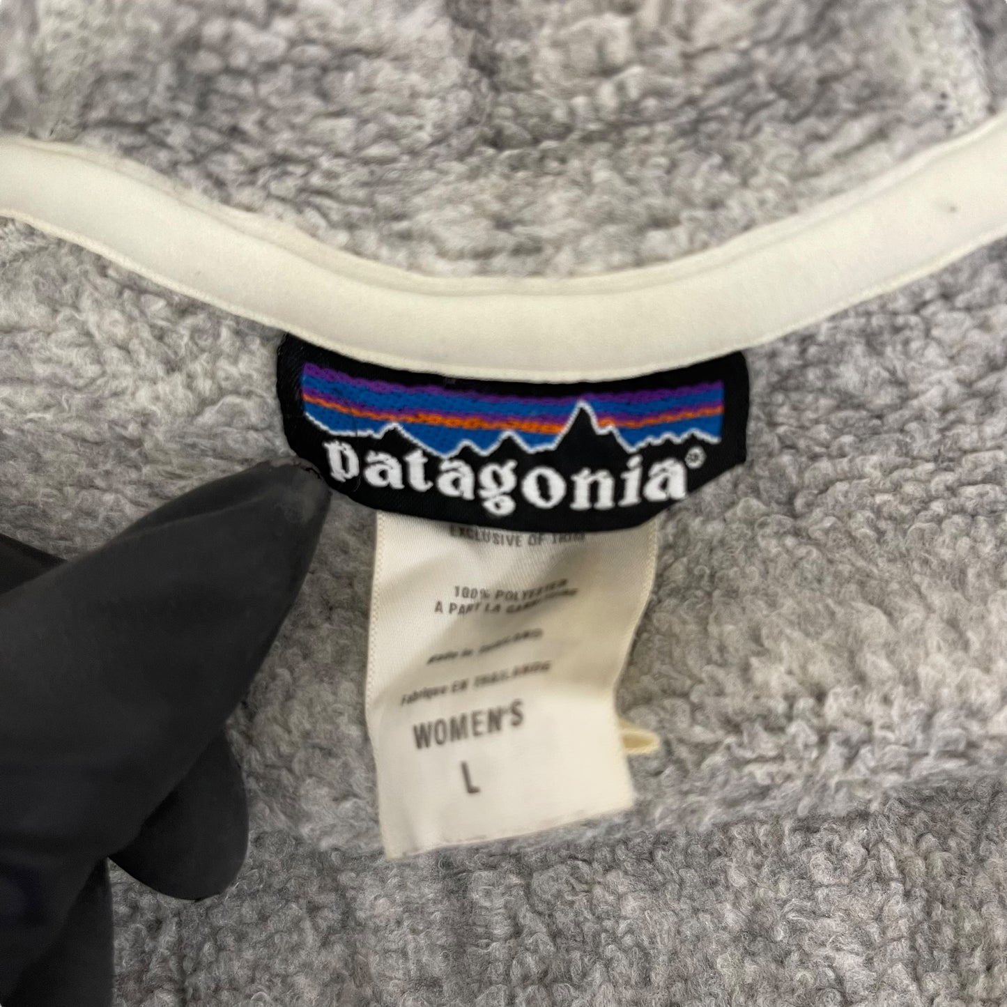 GC246 patagonia フリーストップス トップス ジップアップ 裏ボアトップス フーディー グレー レディース サイズL