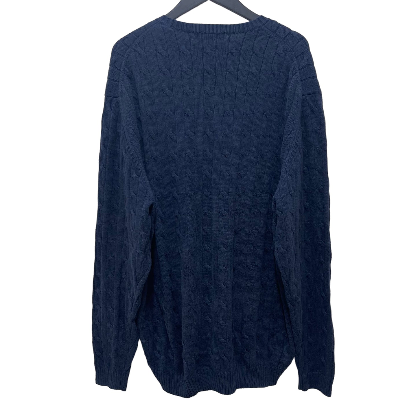GC461 Brooks Brothers ケーブルニット ニットトップス トップス プルオーバー ネイビー メンズ サイズXXL