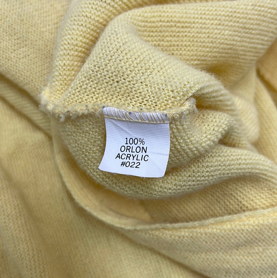 GC166 USA製 IZOD LACOSTE カーディガン 羽織り イエロー メンズ サイズL