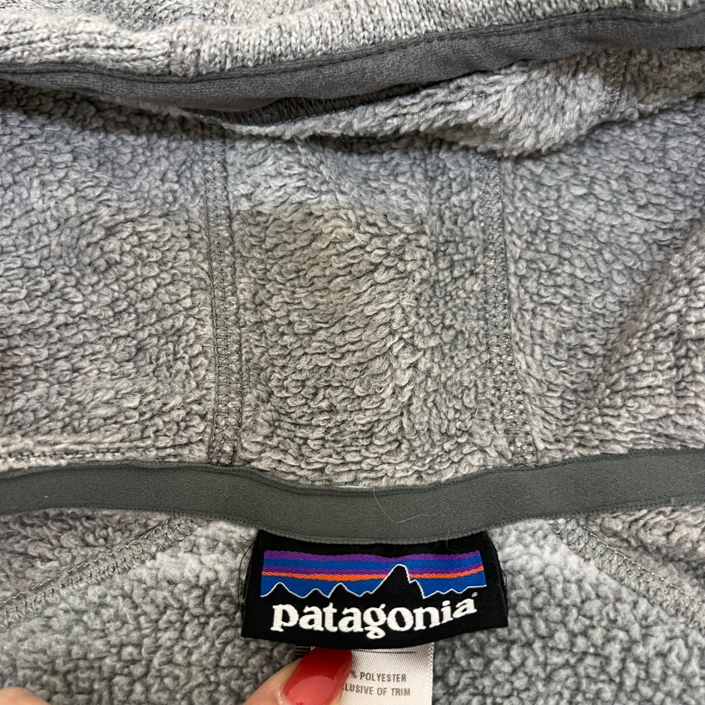 GM313 patagonia パタゴニア 長袖 ジップアップ フリース ジャケット 上着 羽織り トップス グレー メンズ S