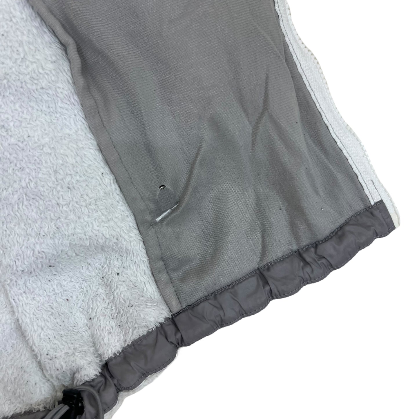 GM394 THE NORTH FACE ザノースフェイス 長袖 フリース ジップアップ ジャケット 上着 羽織り トップス ホワイト系 レディース L