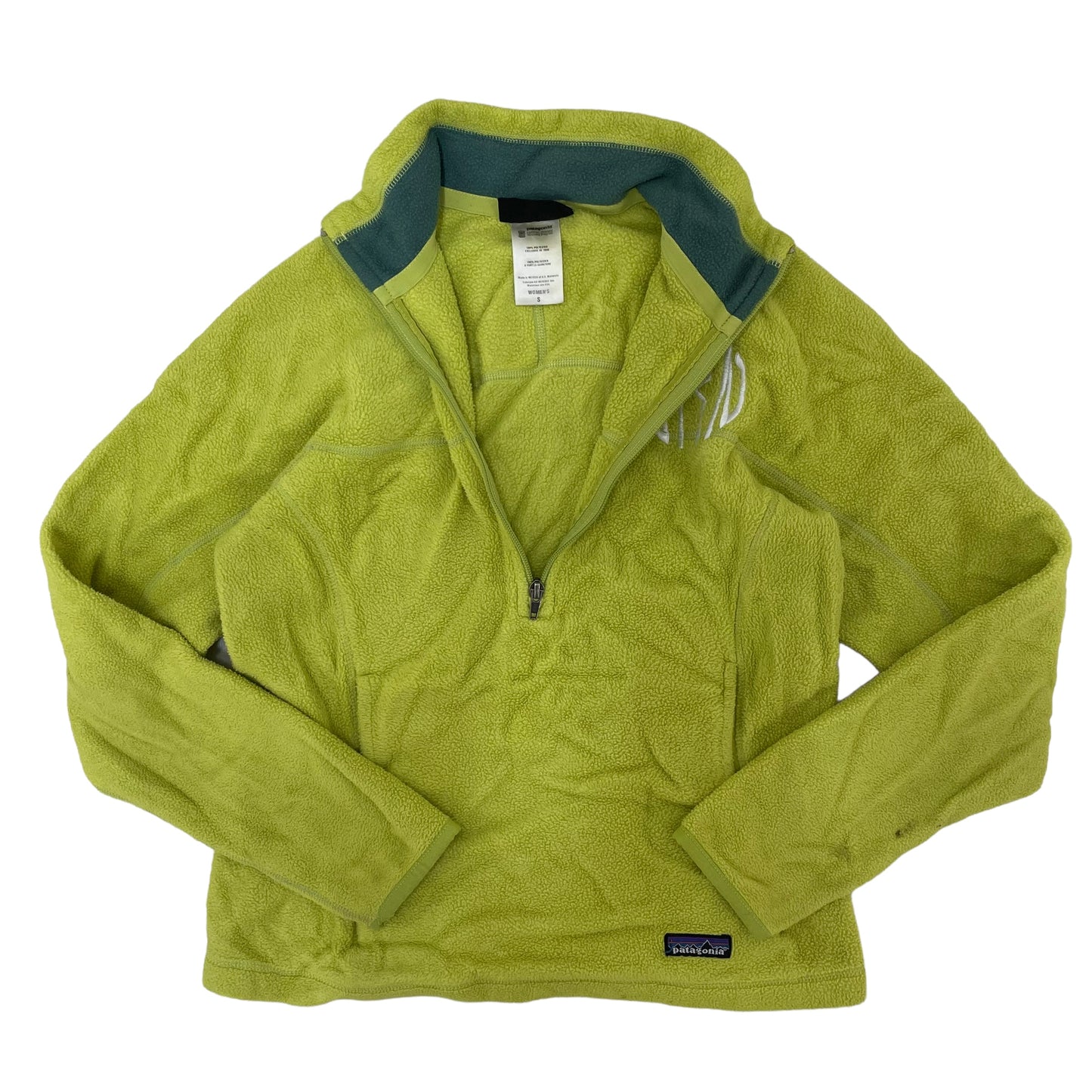 GC352 patagonia SYNGHILLA フリーストップス トップス ハーフジップアップ グリーン レディース サイズS