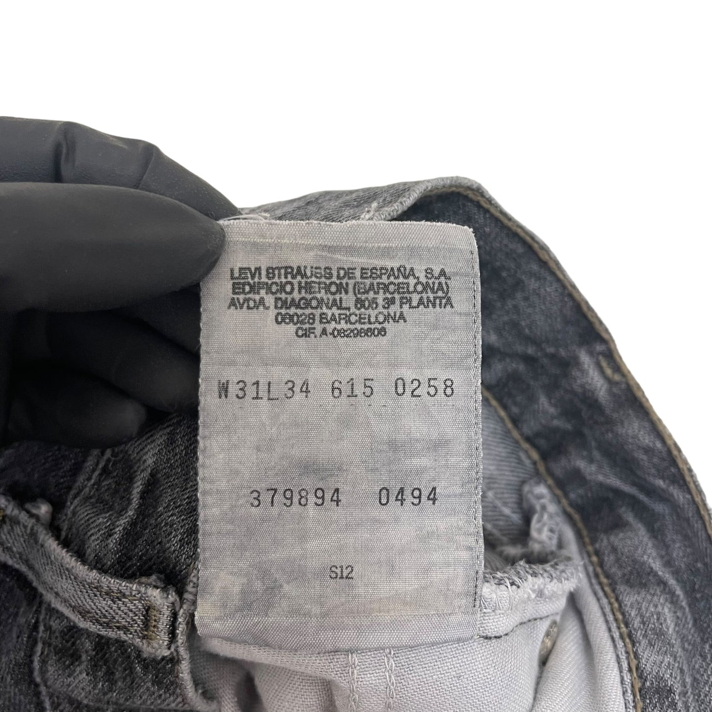 GC831 LEVI'S 615 リーバイス デニムパンツ デニム ジーパン ズボン ダークグレー メンズ サイズW31L34