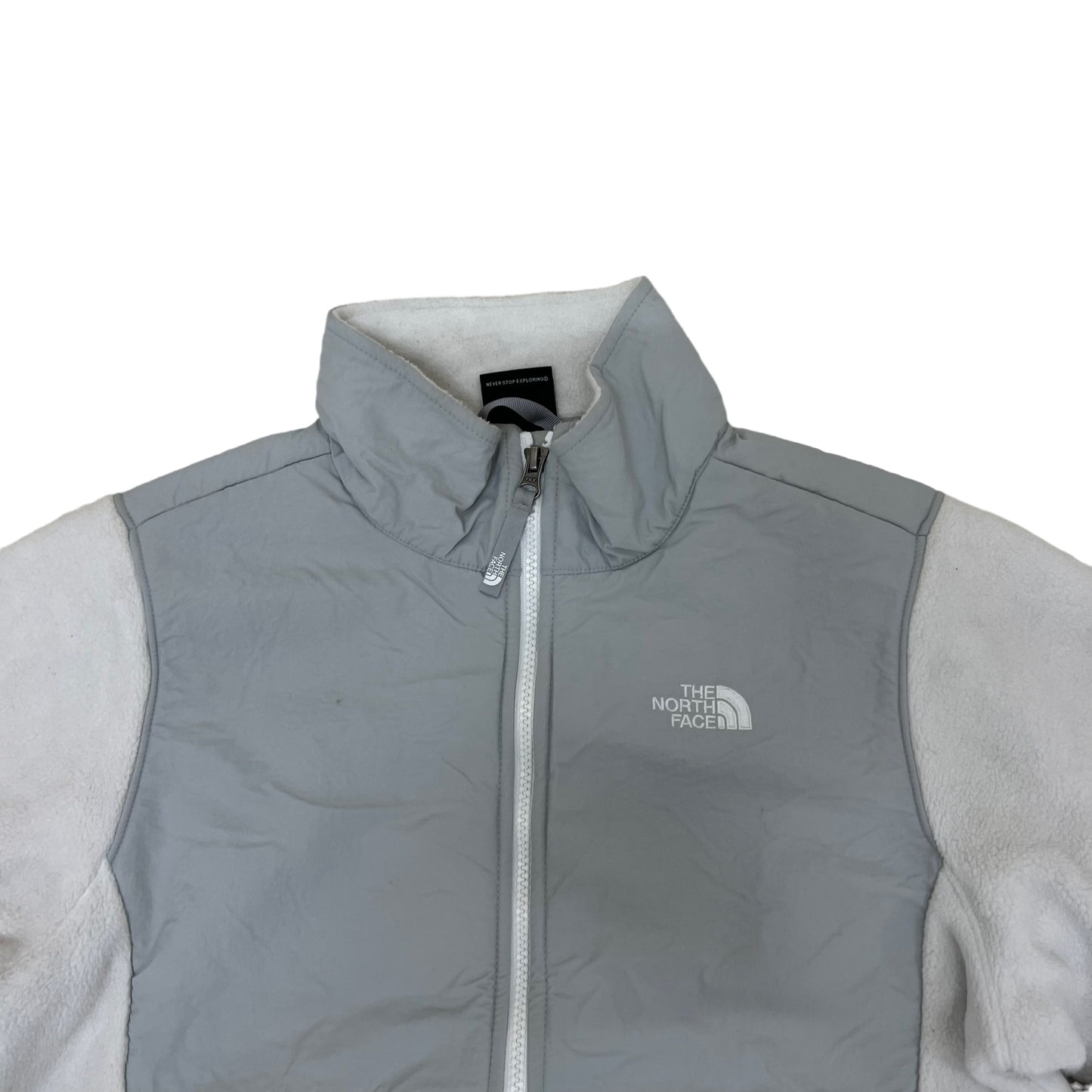 GM391 THE NORTH FACE ザノースフェイス 長袖 フリース ジャケット 上着 羽織り トップス グレー キッズ 子供服 XL