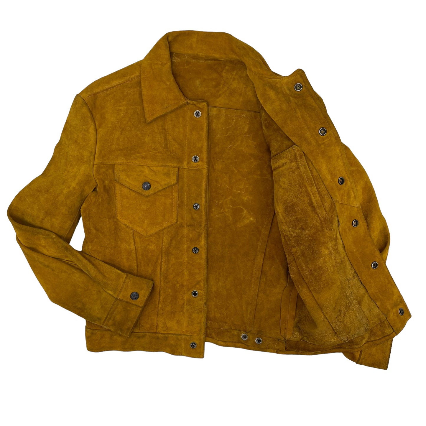 GC320 70'S SUEDE TRUCKER JACKET ジャケット レザージャケット マスタード メンズ