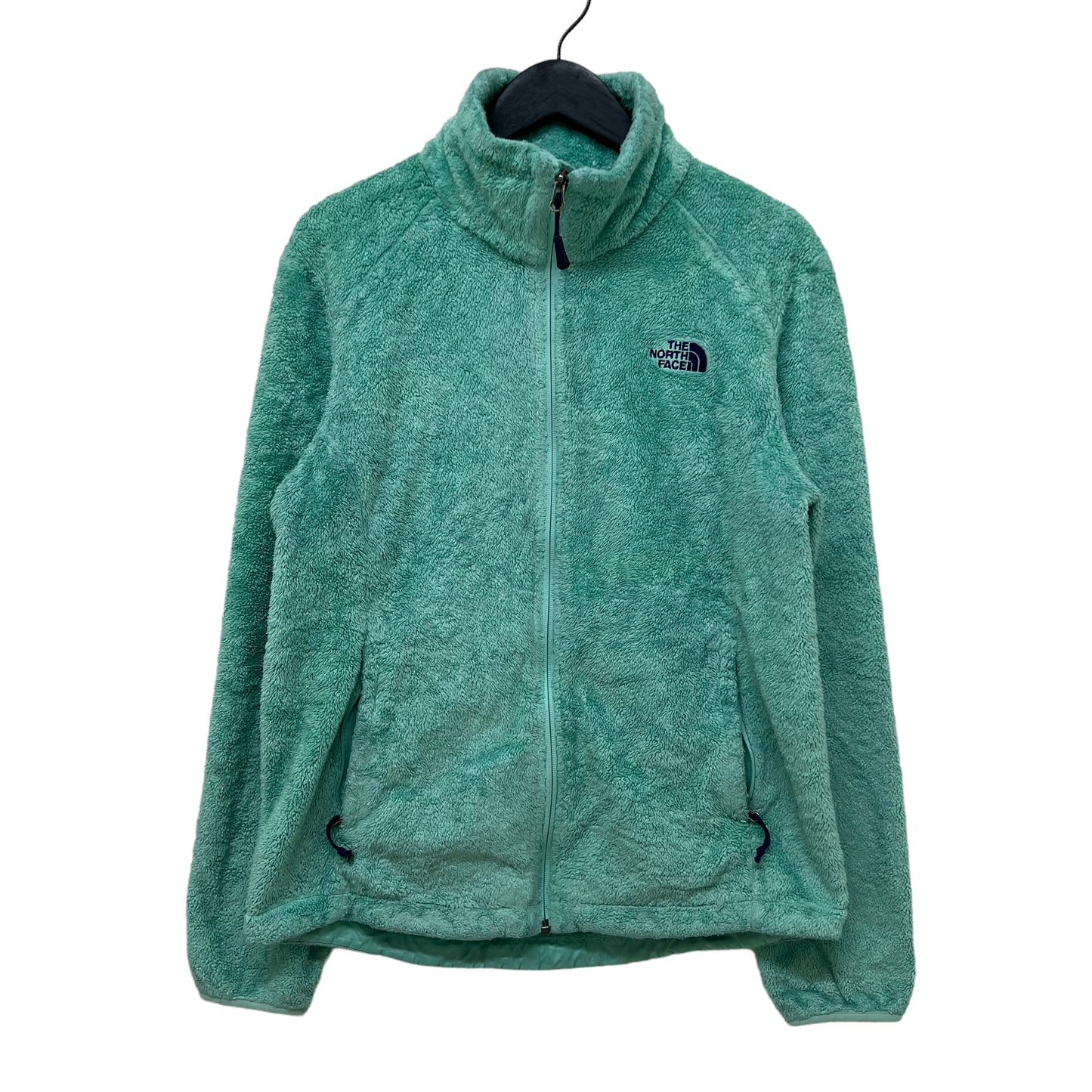 GM378 THE NORTH FACE ザノースフェイス 長袖 ジップアップ フリース ジャケット 上着 羽織り トップス グリーン系 レディース M