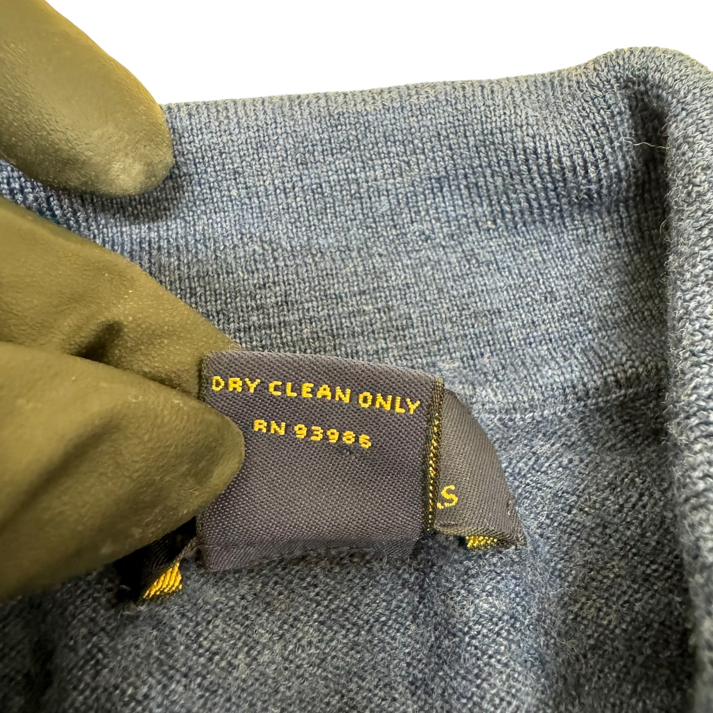 GC880 BROOKS BROTHERS 346ブルックスブラザーズ ニットセーター ウールニット ニット ハーフボタン インディゴブルー メンズ サイズM