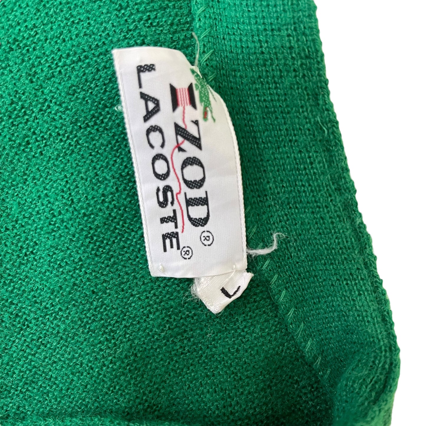 GC414 LACOSTE IZOD カーディガン 羽織り グリーン メンズ サイズL