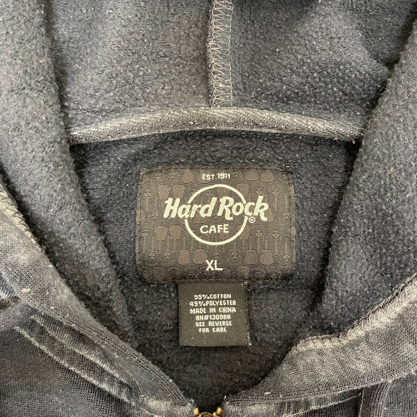 GC55 Hard Rock CAFE パーカー ネイビー メンズ サイズXL