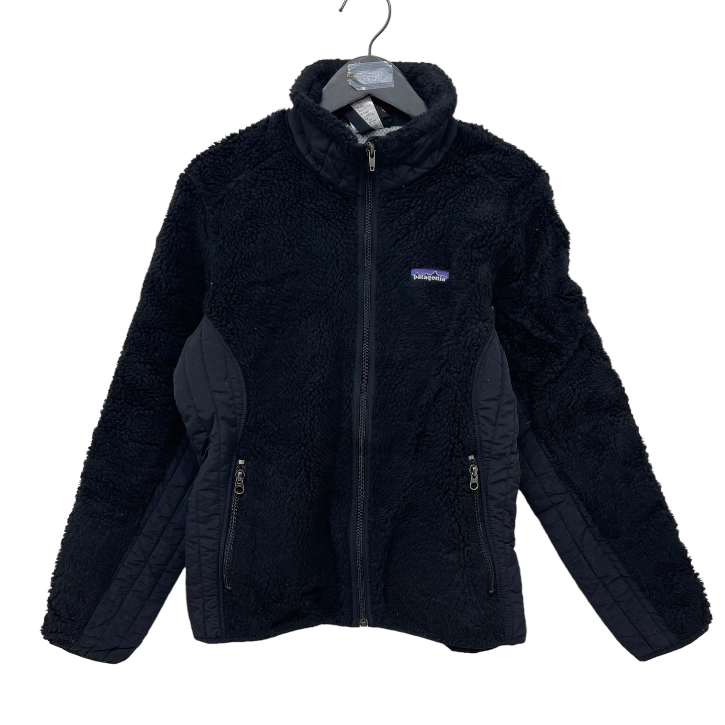 GC329 patagonia SYNGHILLA フリーストップス 切り替え トップス ジップアップ ブラック レディース サイズM
