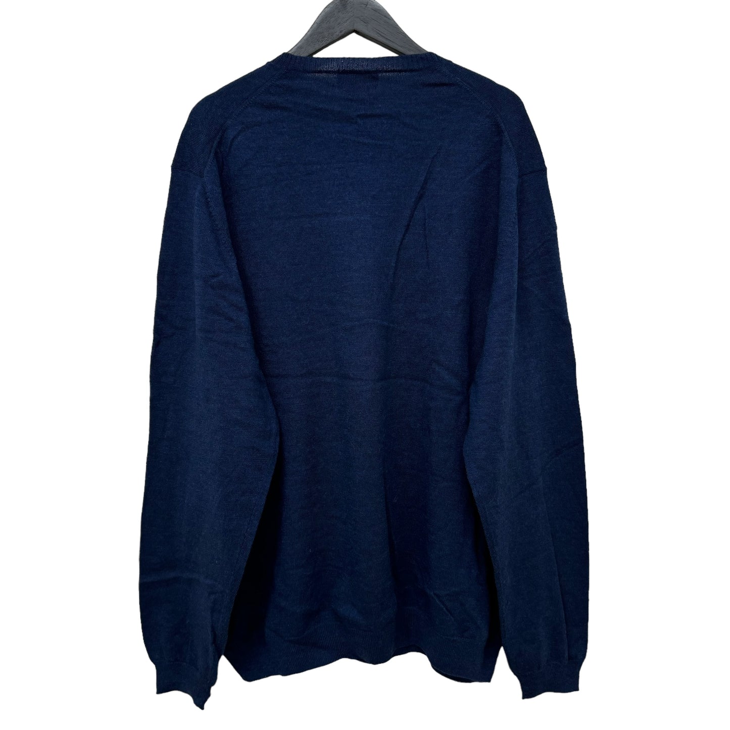 GC870 346 BROOKS BROTHERS 346ブルックスブラザーズ ウールニット ニットセーター ニット Vネック ネイビー メンズ サイズXXL