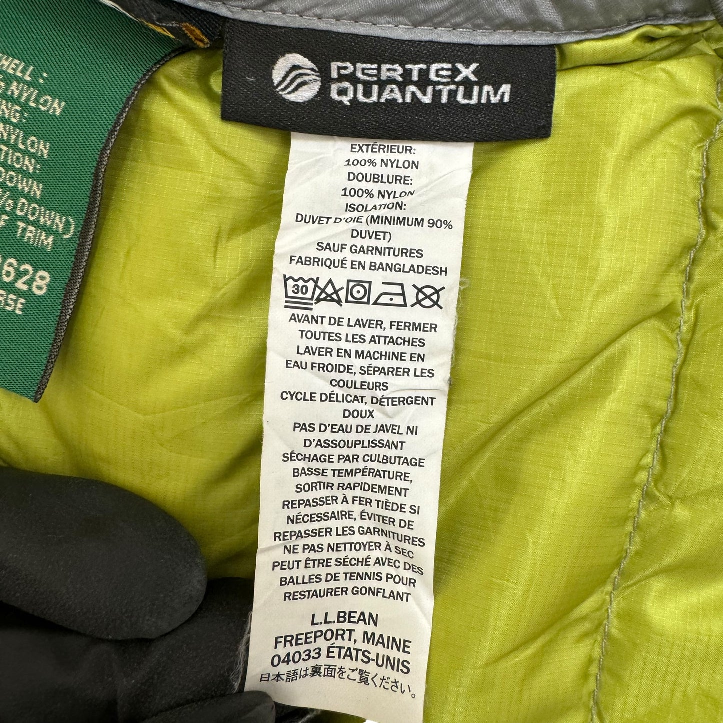 GC933 L.L.Bean エルエルビーン ダウンジャケット ダウン ジャケット トップス 羽織り 長袖 グレー メンズ サイズM