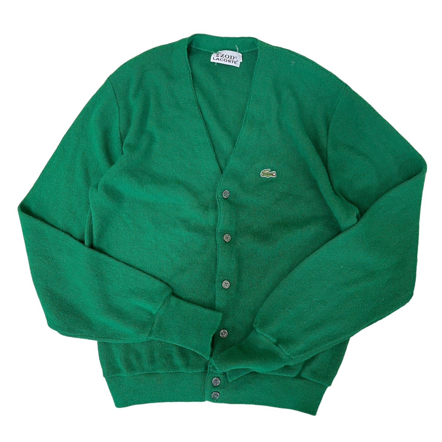 GC414 LACOSTE IZOD カーディガン 羽織り グリーン メンズ サイズL
