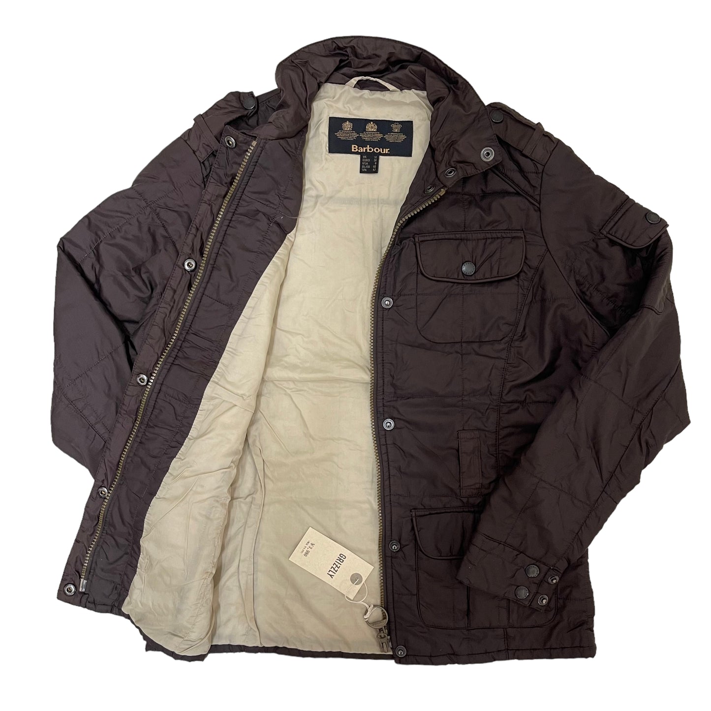 GC39 Barbour キルティングジャケット レディース ブラウン サイズ38