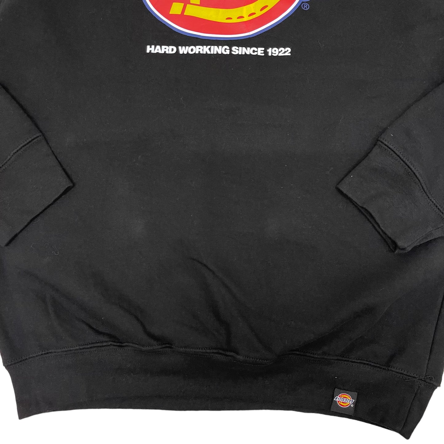 GC51 Dickies トレーナー 裏毛プリントクルートレーナー ブラック メンズ サイズL