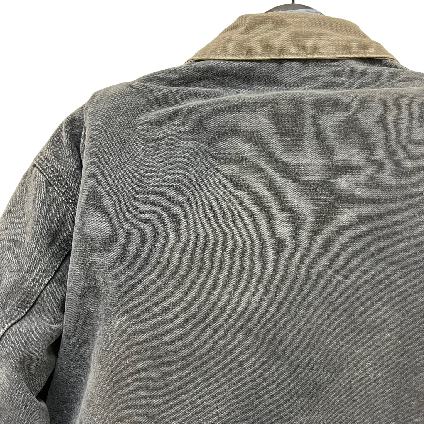 GM124 USA製 Carhartt カーハート 長袖 ジップアップ ダックジャケット 上着 羽織り トップス グレー系 メンズ 実寸参考