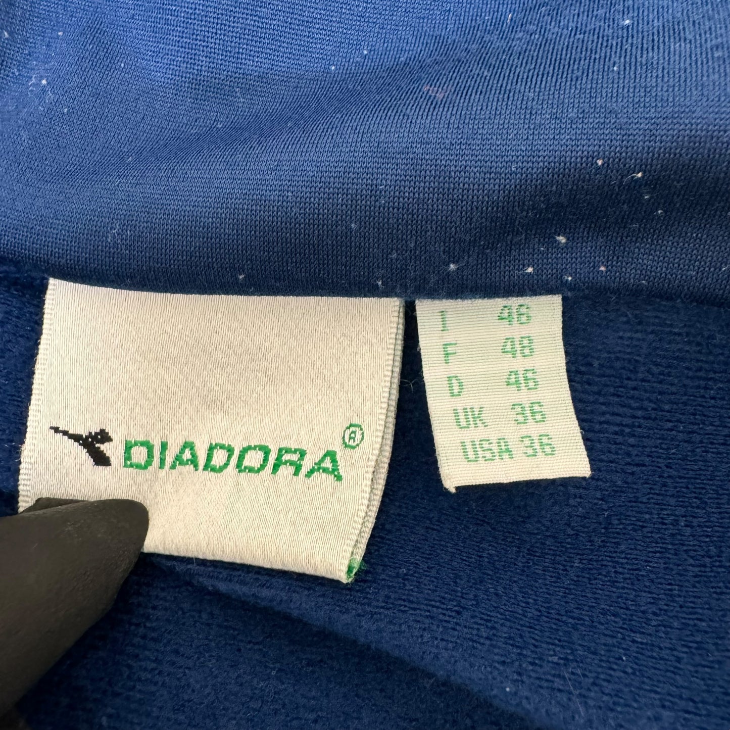 GC946 DIADORA ジャージ トラックジャケット スポーツ ジップアップジャケット ネイビー メンズ サイズ36