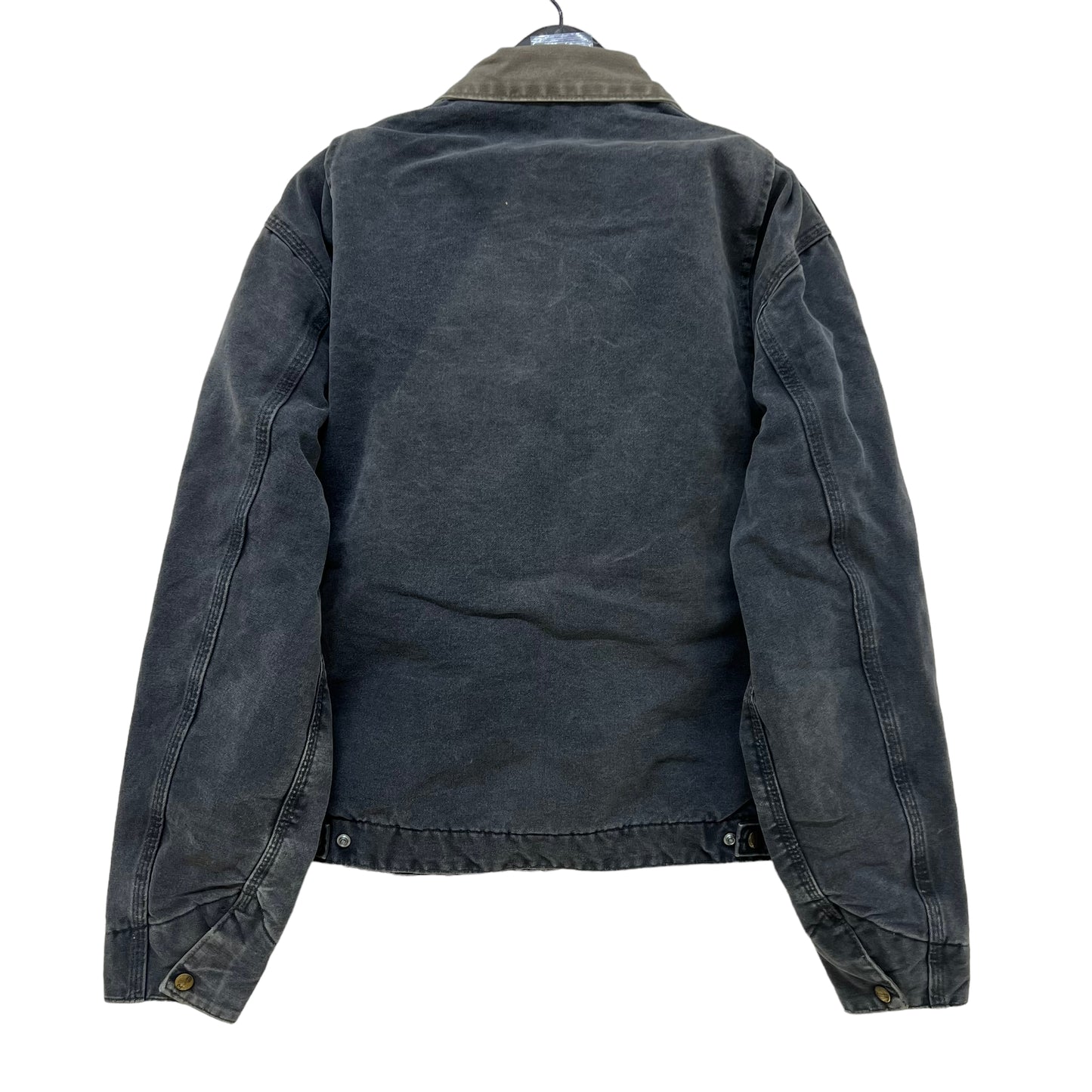 GM124 USA製 Carhartt カーハート 長袖 ジップアップ ダックジャケット 上着 羽織り トップス グレー系 メンズ 実寸参考