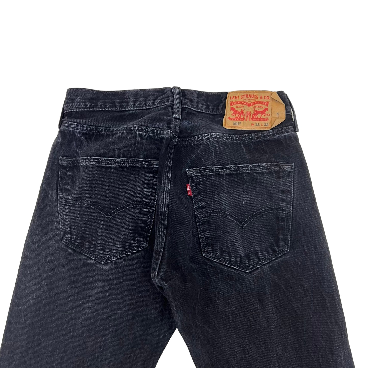 GM218 Levi's リーバイス 501 デニムパンツ ジーンズ ジーパン Gパン ロングパンツ ボトムス ブラック系 メンズ W31