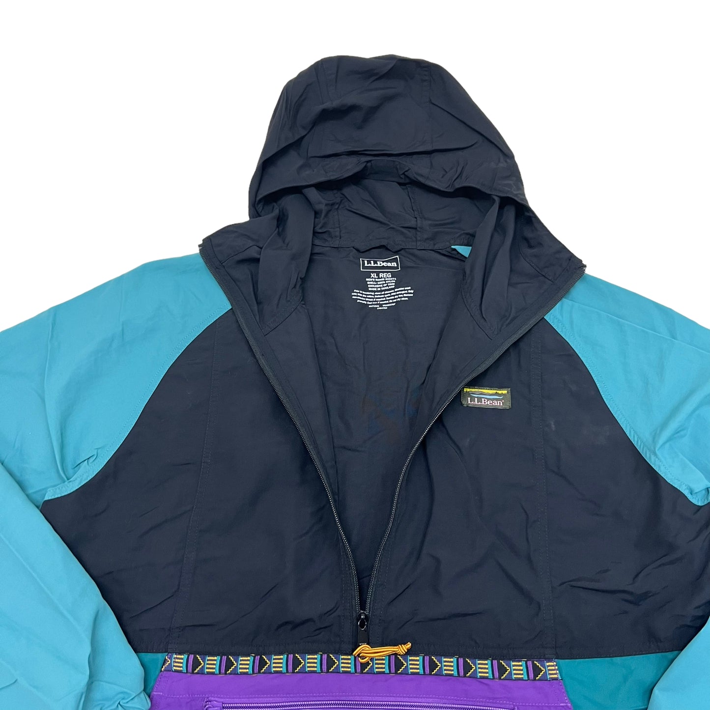 GM51 L.L.Bean エルエルビーン 長袖 ナイロン トップス アウトドア ブラック ブルー パープル メンズ XL