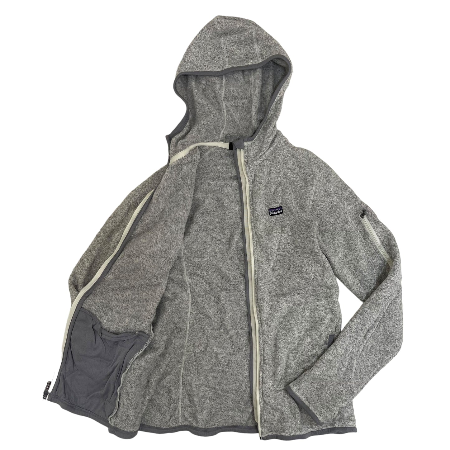 GC246 patagonia フリーストップス トップス ジップアップ 裏ボアトップス フーディー グレー レディース サイズL