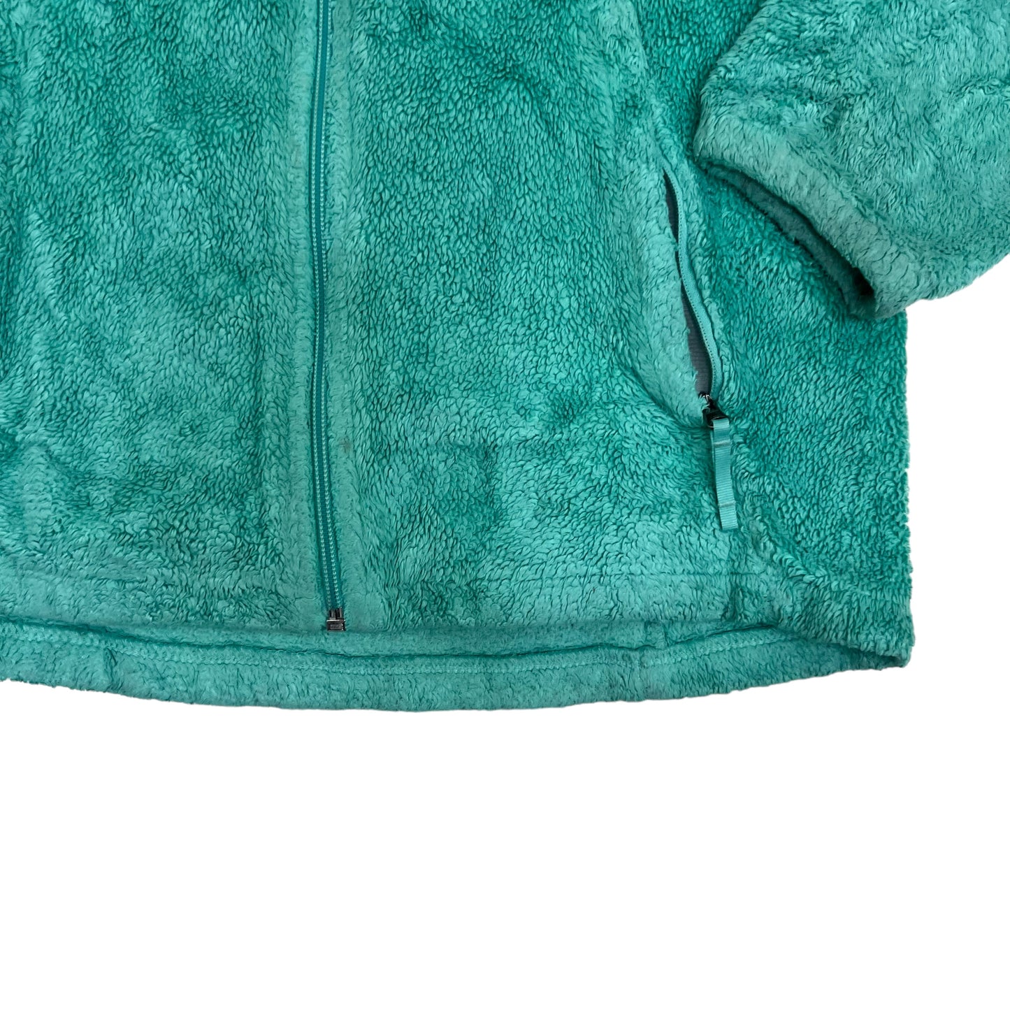 GM364 THE NORTH FACE ザノースフェイス 長袖 ジップアップ フリース ジャケット 上着 羽織り トップス グリーン系 キッズ 子供服 L