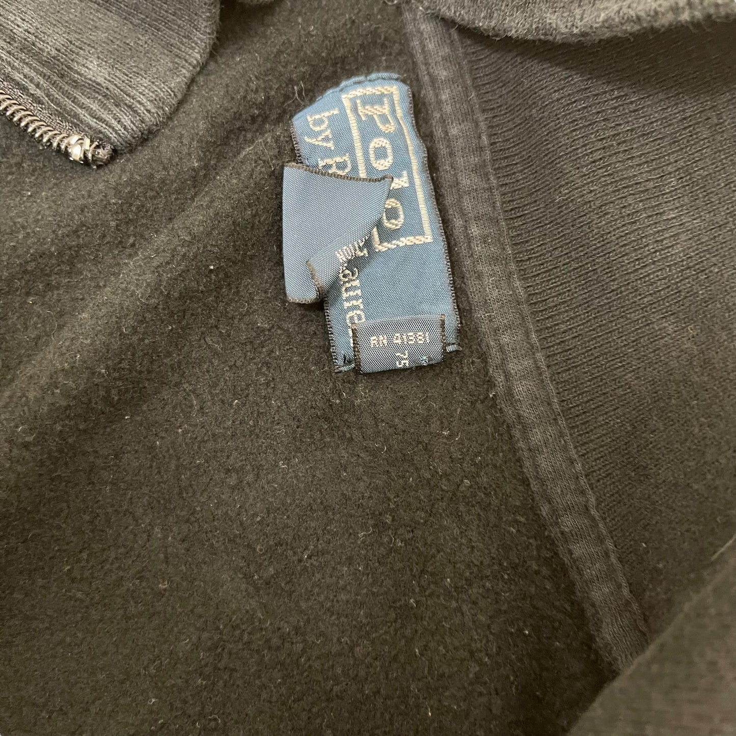 GC438 Polo by RALPH LAUREN スウェットトップス ジップアップトップス トップス ジャージ ブラック メンズ サイズL