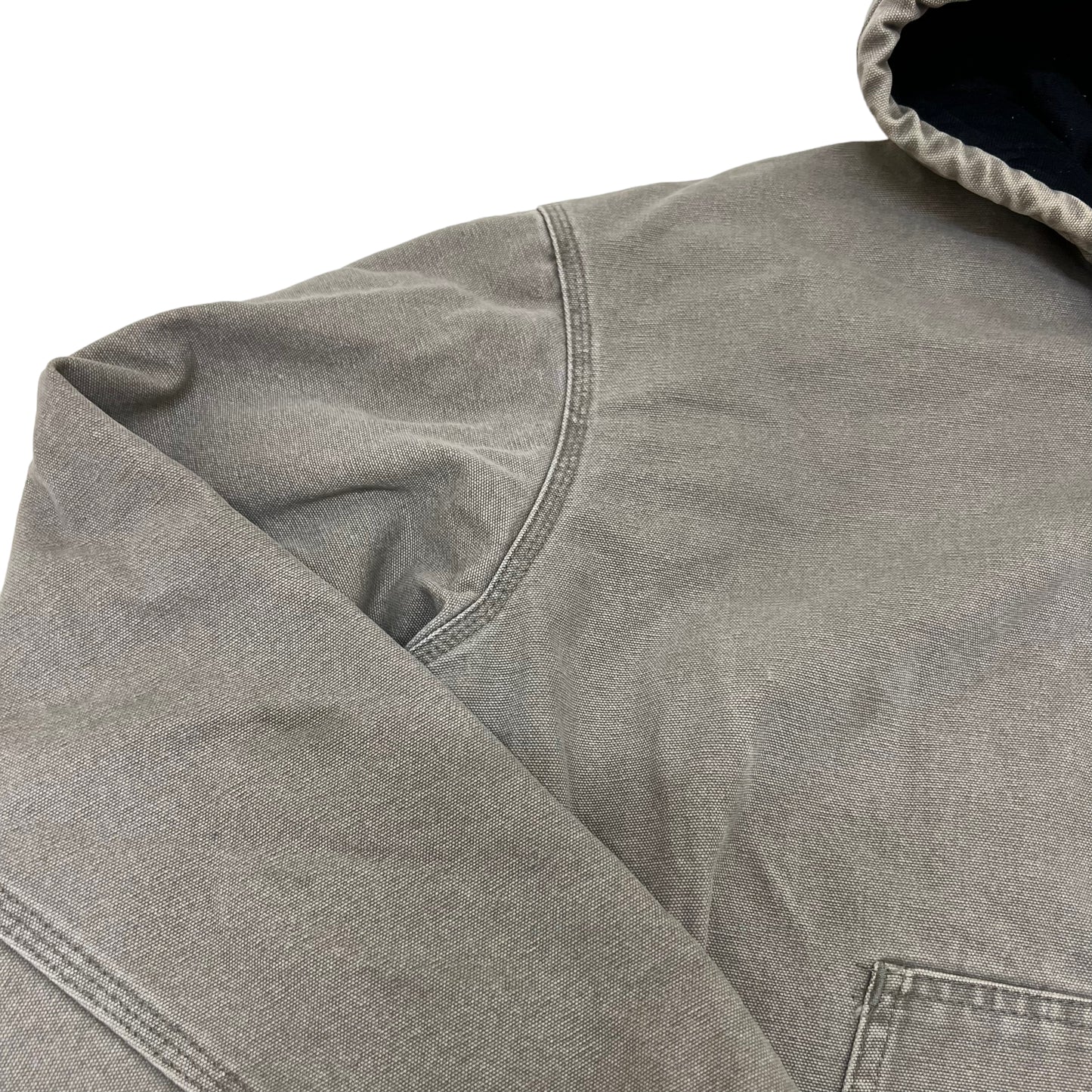 GM125 Carhartt カーハート 長袖 ジップアップ ダックジャケット 上着 羽織り トップス グレージュ系 メンズ 実寸参考