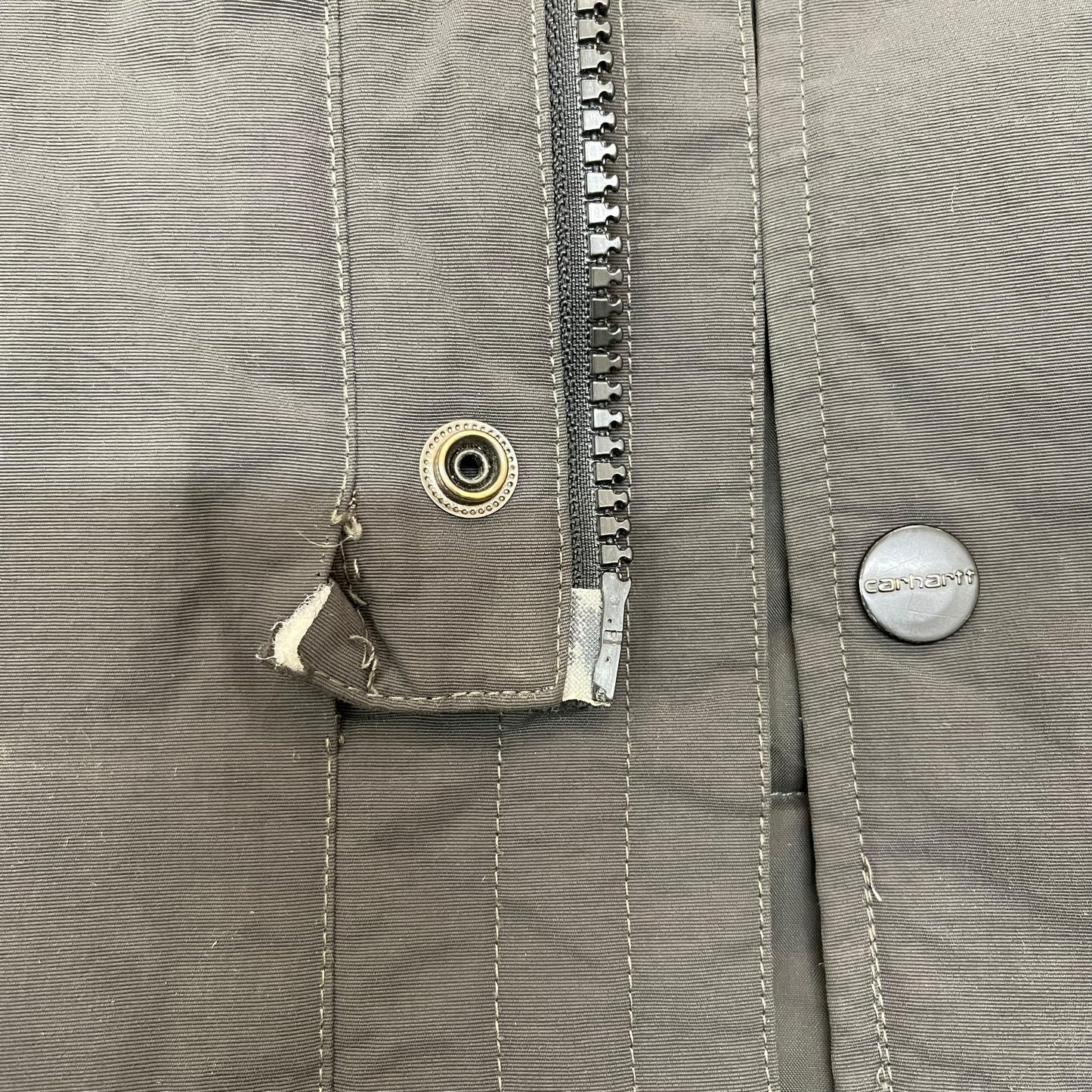 GC295 carhartt ナイロンジャケット ジャケット ジップアップ ダークグレー メンズ サイズL